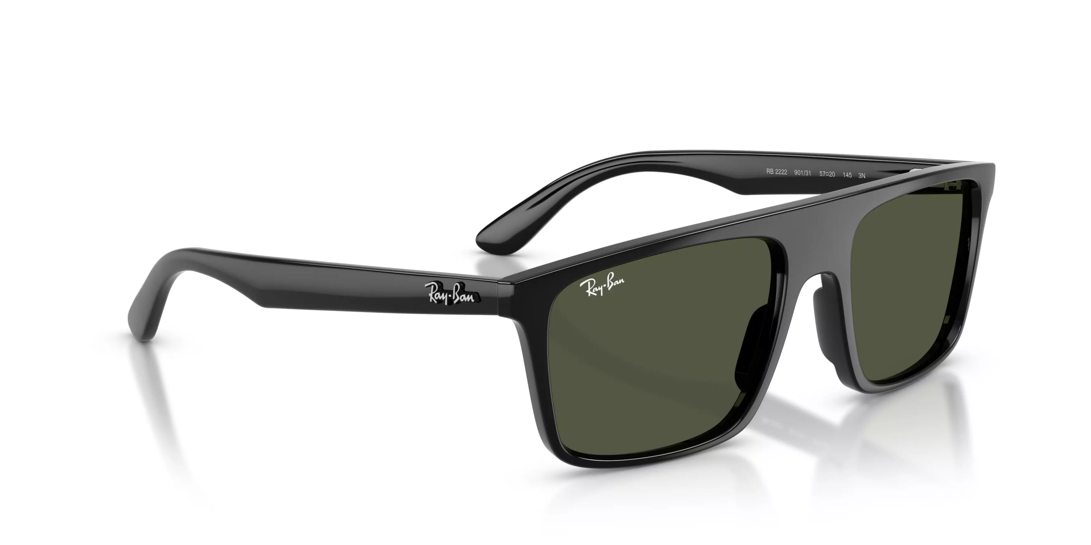 Ray-Ban RB2222 Green Sunglasses – Black - BLACK/GREEN