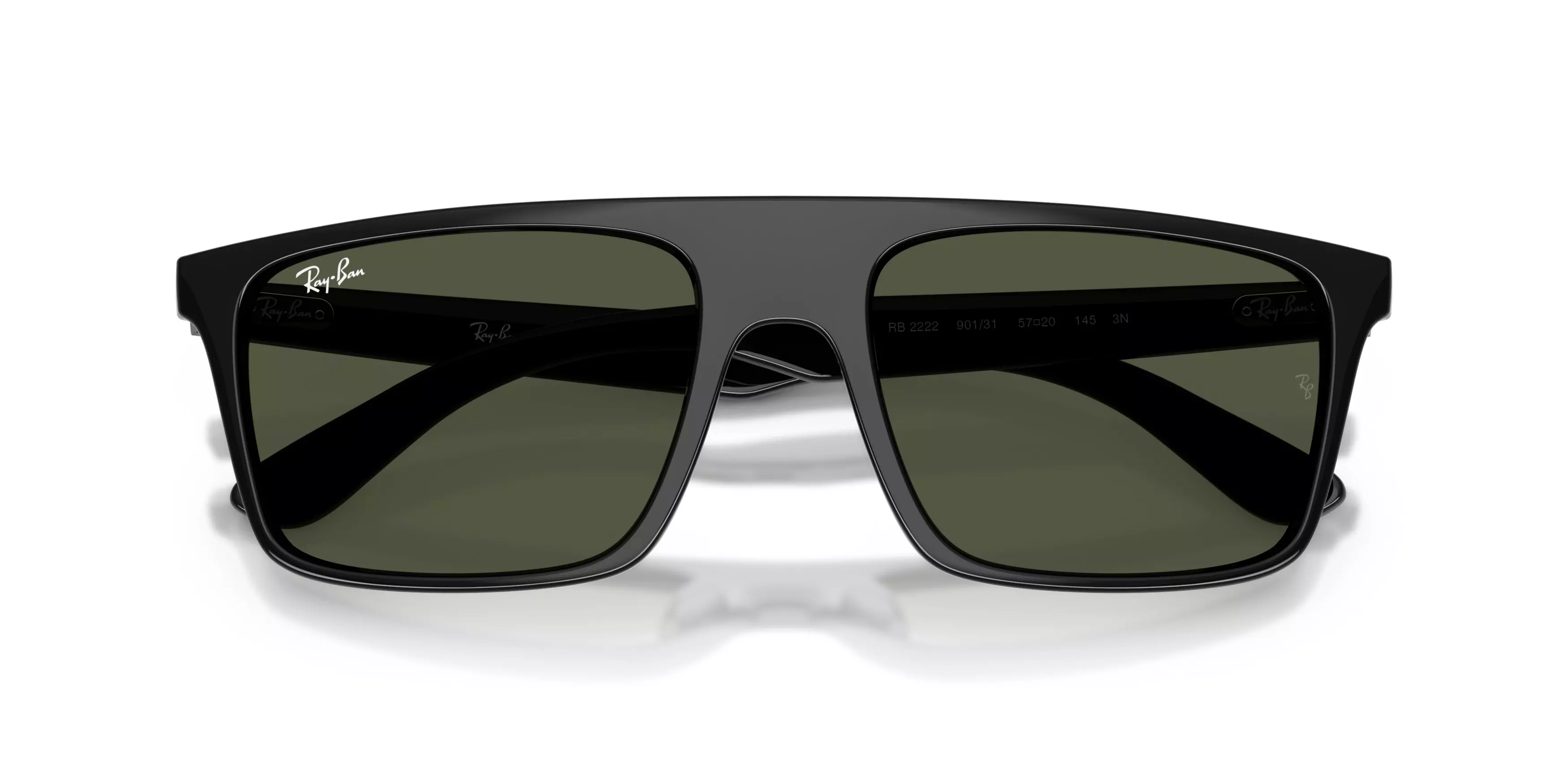 Ray-Ban RB2222 Green Sunglasses – Black - BLACK/GREEN