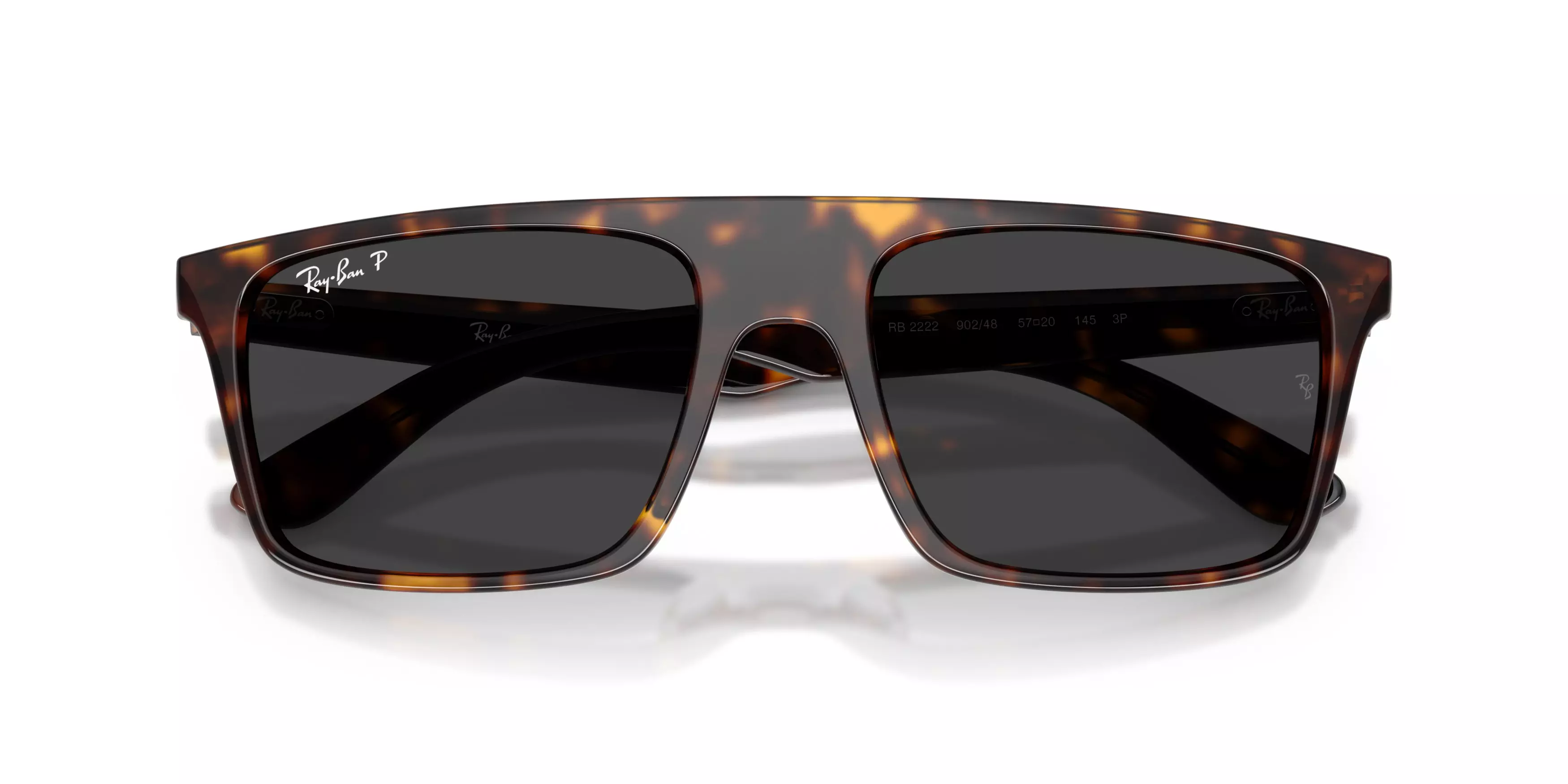 Ray-Ban RB2222 Black Polarized Sunglasses – Havana - BROWN/BLACK