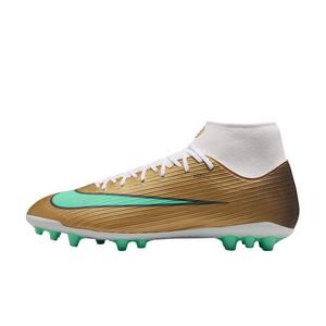 Nike Mercurial Superfly 11 Academy AG "Metallic Gold/Green Glow" Men's Soccer Cleat - GOLD/GREEN