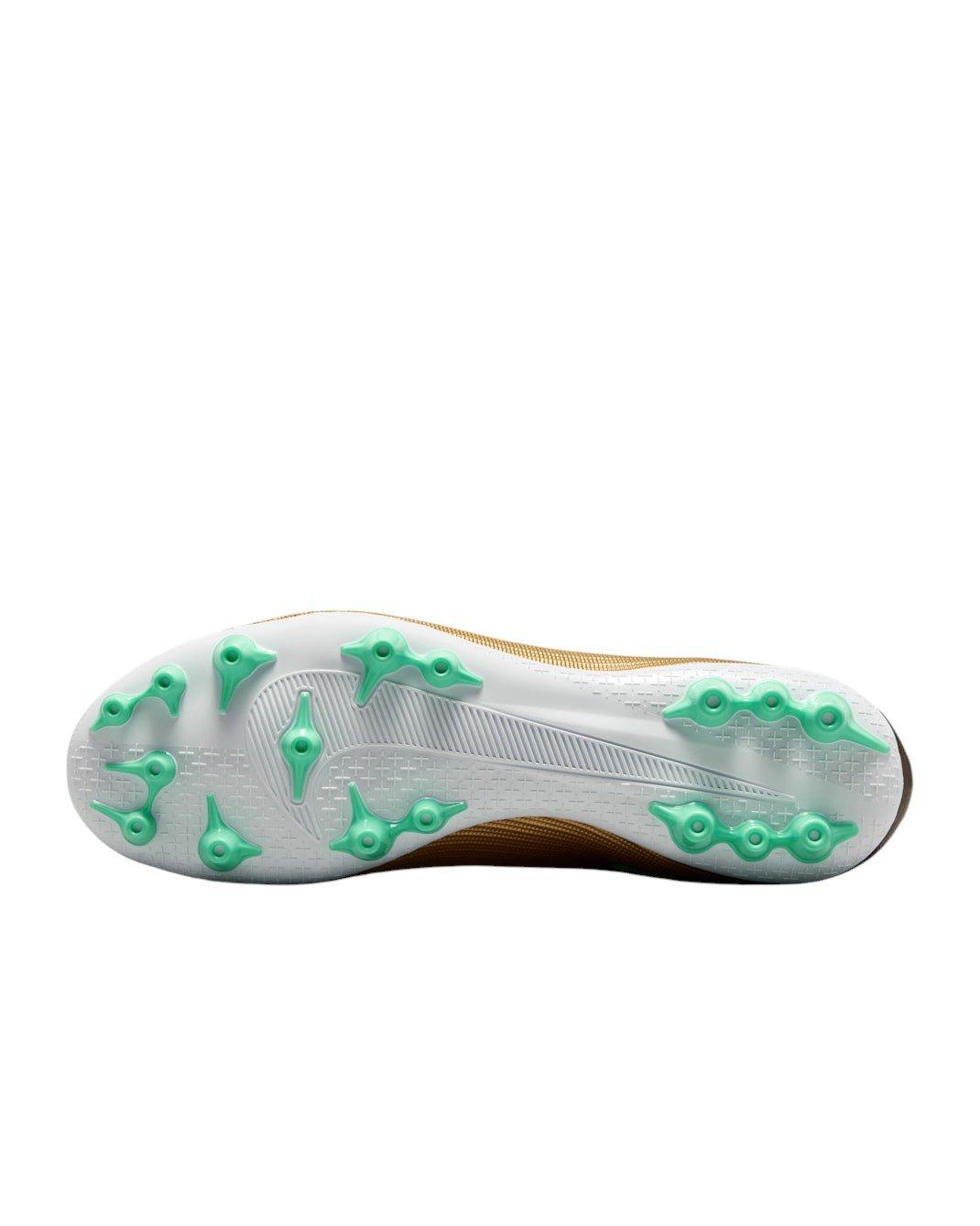 Nike Mercurial Superfly 11 Academy AG "Metallic Gold/Green Glow" Men's Soccer Cleat - GOLD/GREEN