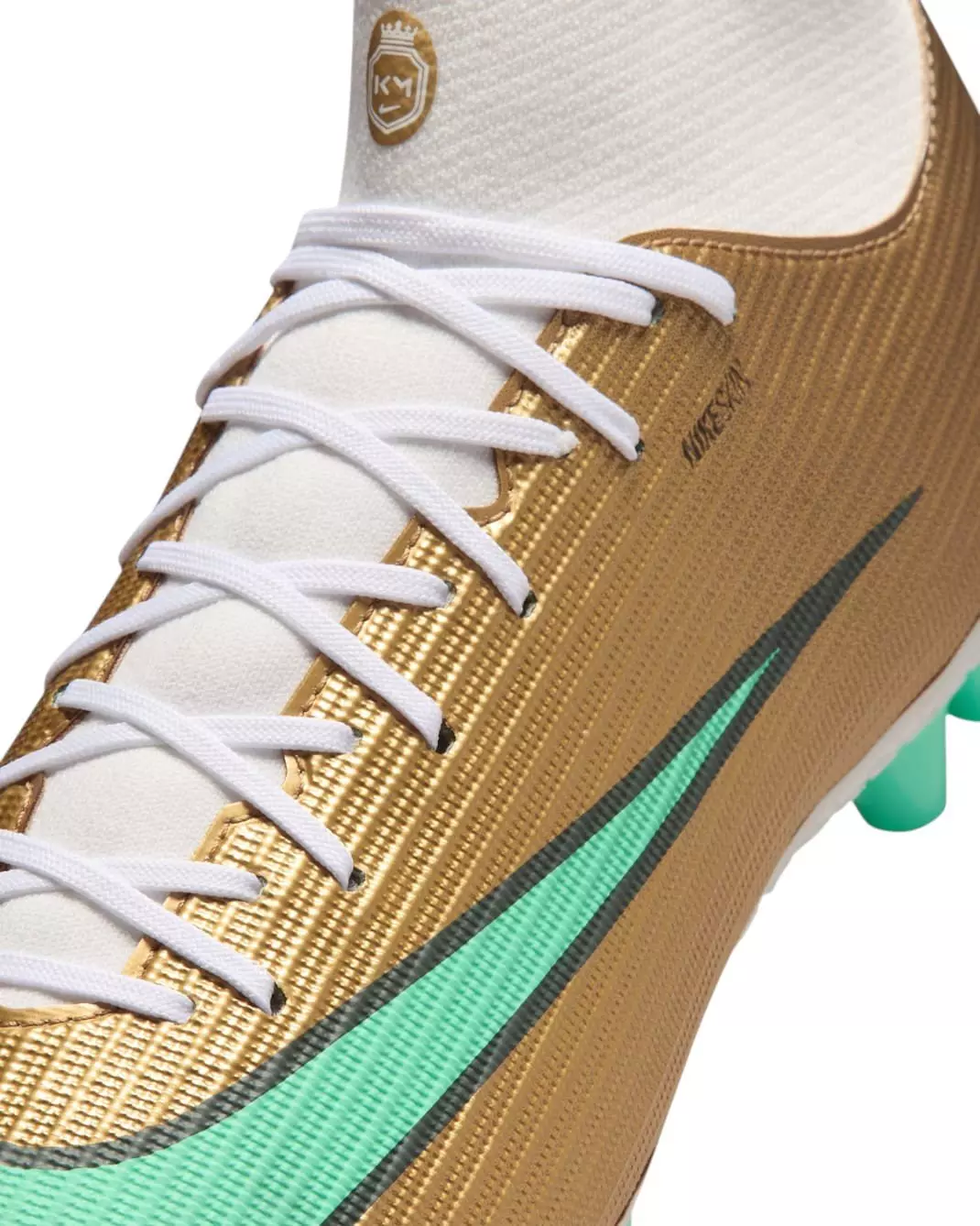Nike Mercurial Superfly 11 Academy AG "Metallic Gold/Green Glow" Men's Soccer Cleat - GOLD/GREEN