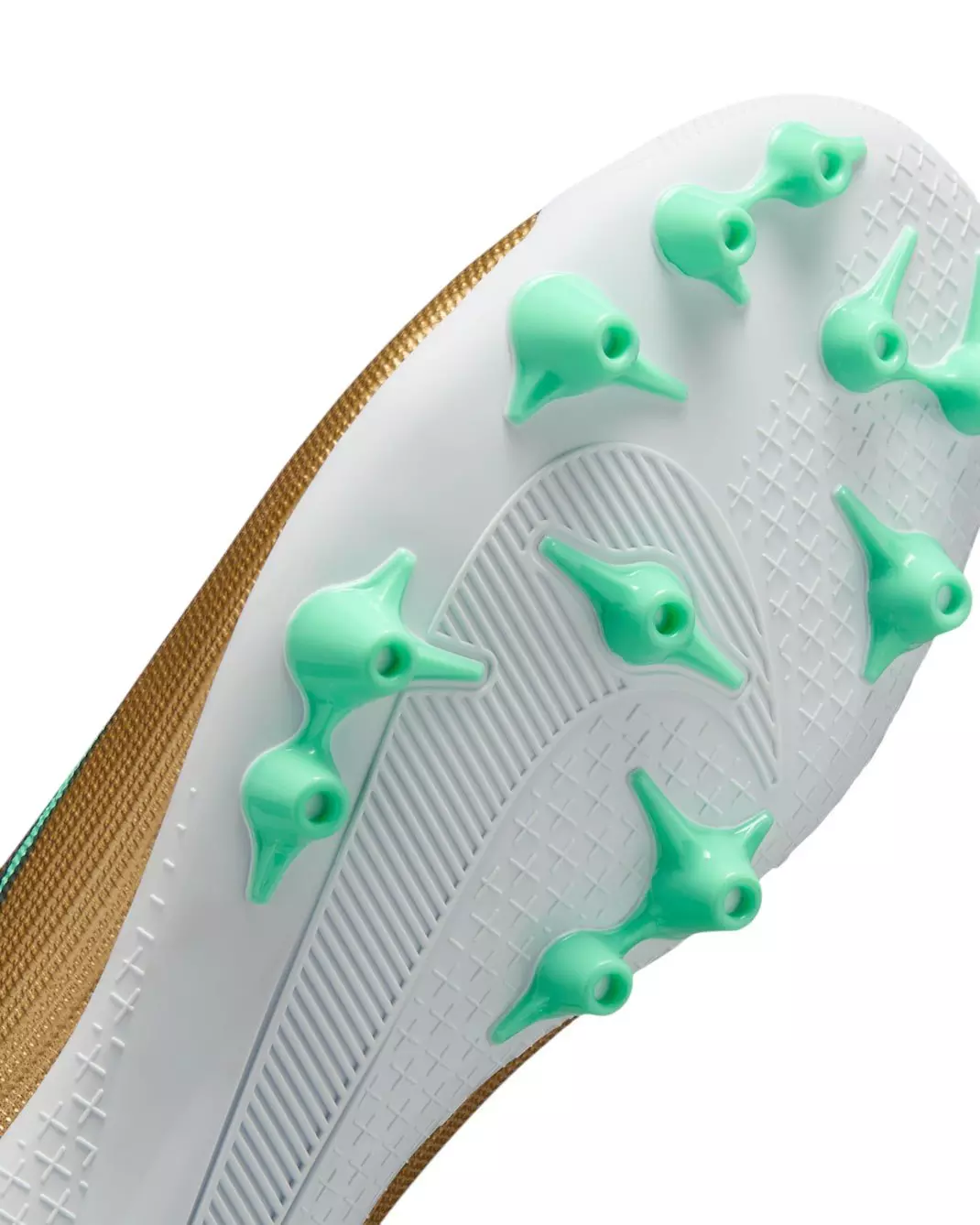 Nike Mercurial Superfly 11 Academy AG "Metallic Gold/Green Glow" Men's Soccer Cleat - GOLD/GREEN