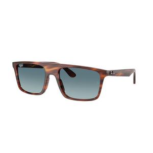 Ray-Ban RB2222 Blue Gradient Grey Sunglasses – Striped Havana