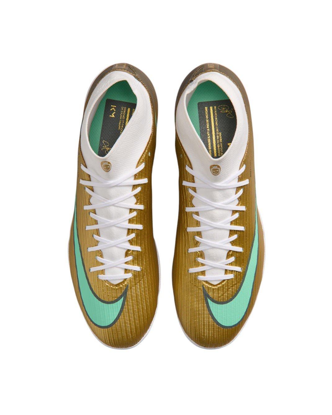 Nike Mercurial Superfly 11 Academy Turf "Metallic Gold/Green Glow" Men's Soccer Shoe - GOLD/GREEN