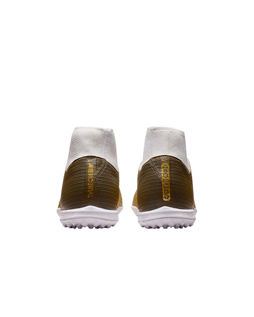 Nike Mercurial Superfly 11 Academy Turf "Metallic Gold/Green Glow" Men's Soccer Shoe - GOLD/GREEN