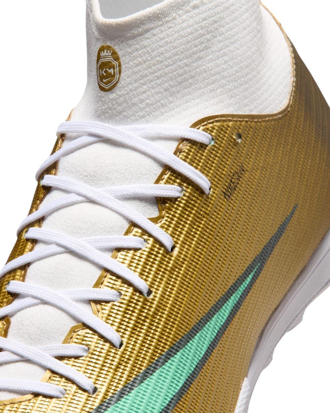 Nike Mercurial Superfly 11 Academy Turf "Metallic Gold/Green Glow" Men's Soccer Shoe - GOLD/GREEN