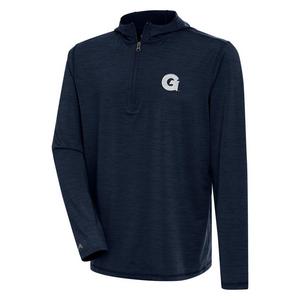 Antigua Men's Georgetown Hoyas Tidy Quarter Zip Pullover-Navy