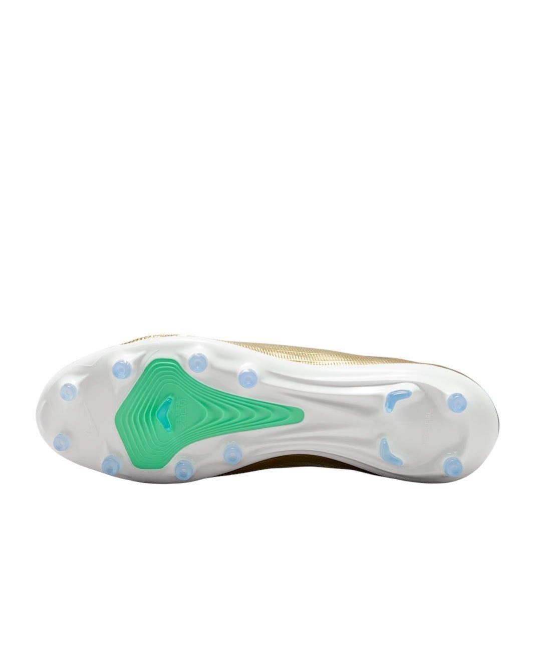 Nike Mercurial Superfly 11 Pro AG "Metallic Gold/Green Glow" Men's Soccer Cleat - GOLD/GREEN