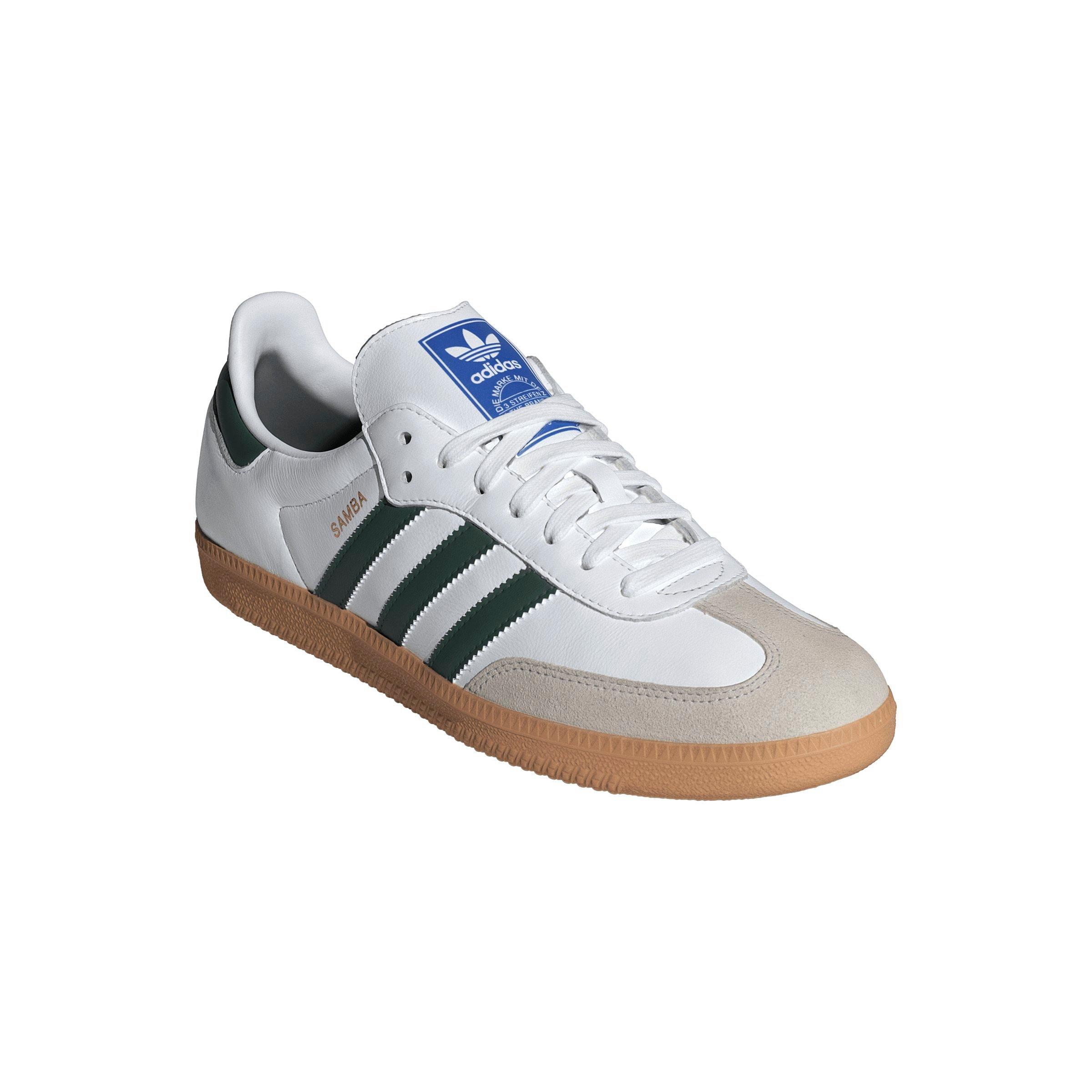 adidas Originals Samba OG "Ftwr White/Collegiate Green/Gum 3" Men's Shoe - WHITE/GREEN/GUM Thumbnail View 3