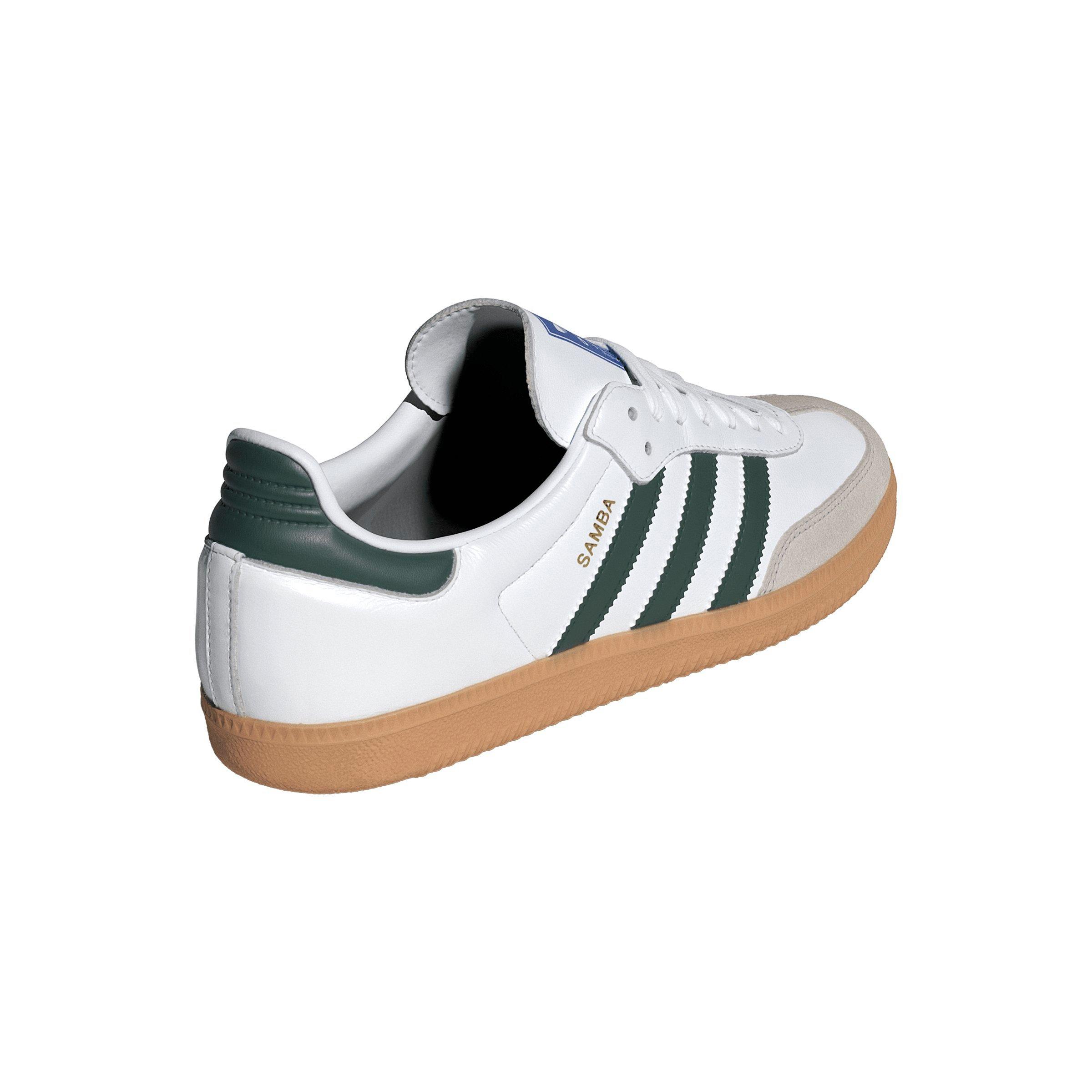 adidas Originals Samba OG "Ftwr White/Collegiate Green/Gum 3" Men's Shoe - WHITE/GREEN/GUM Thumbnail View 4