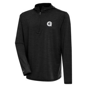 Antigua Men's Georgetown Hoyas Tidy Quarter Zip Pullover-Dark Grey