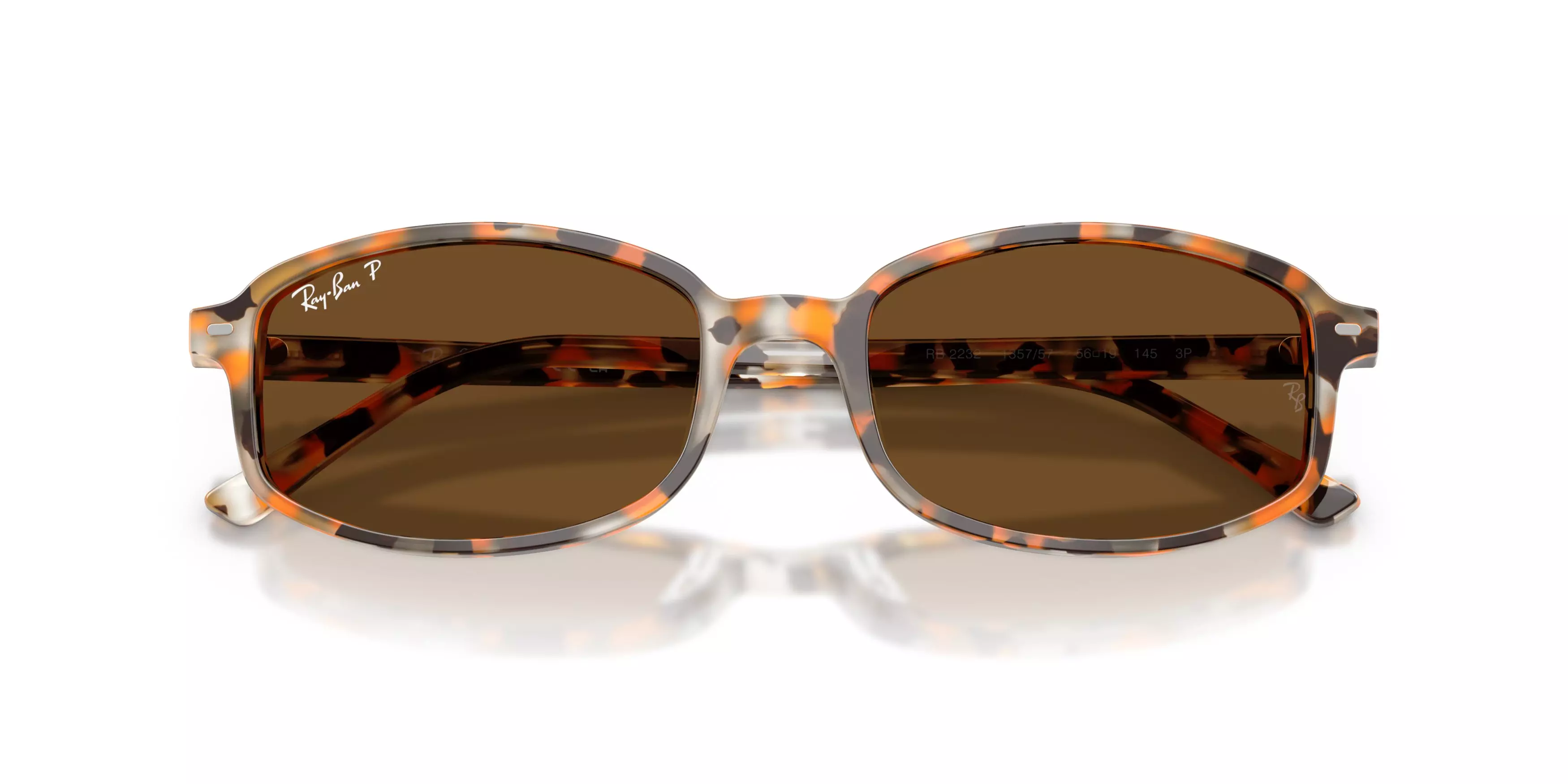 Ray-Ban RB2232 Brown Polarized Sunglasses – Havana Brown - BROWN