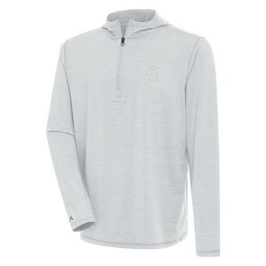 Antigua Men's Georgetown Hoyas Tidy Quarter Zip Pullover-Light Grey