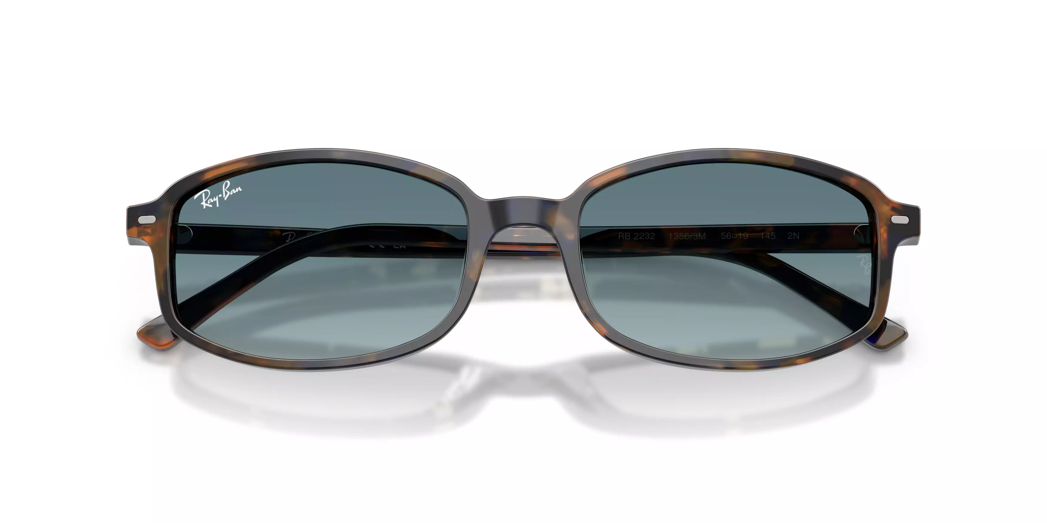 Ray-Ban RB2232 Blue Gradient Grey Sunglasses – Yellow/Blue Havana - YELLOW/BLUE