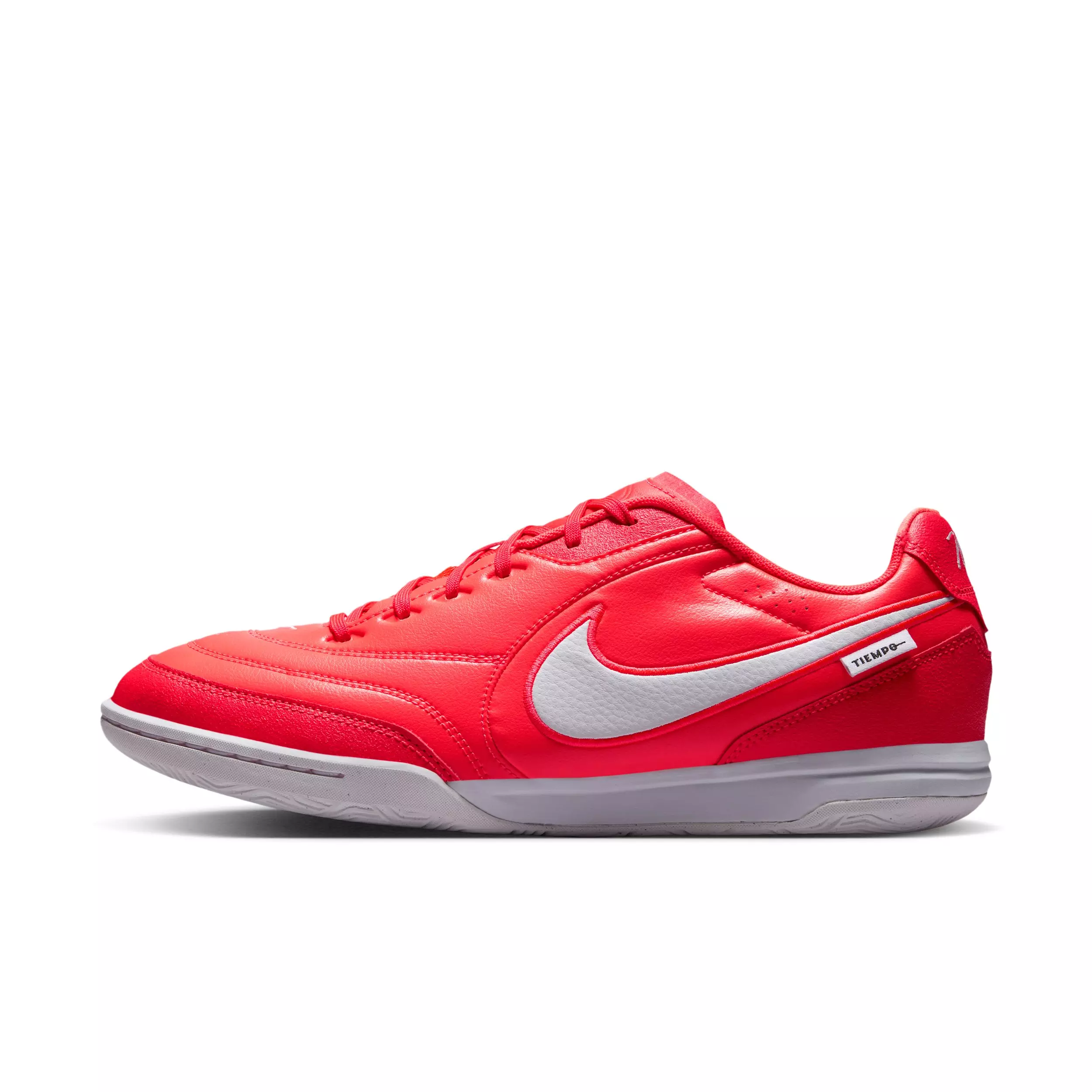 Nike Tiempo Streetgato IC "Bright Crimson/White/White" Men's Soccer Shoe - CRIMSON/WHITE/WHITE