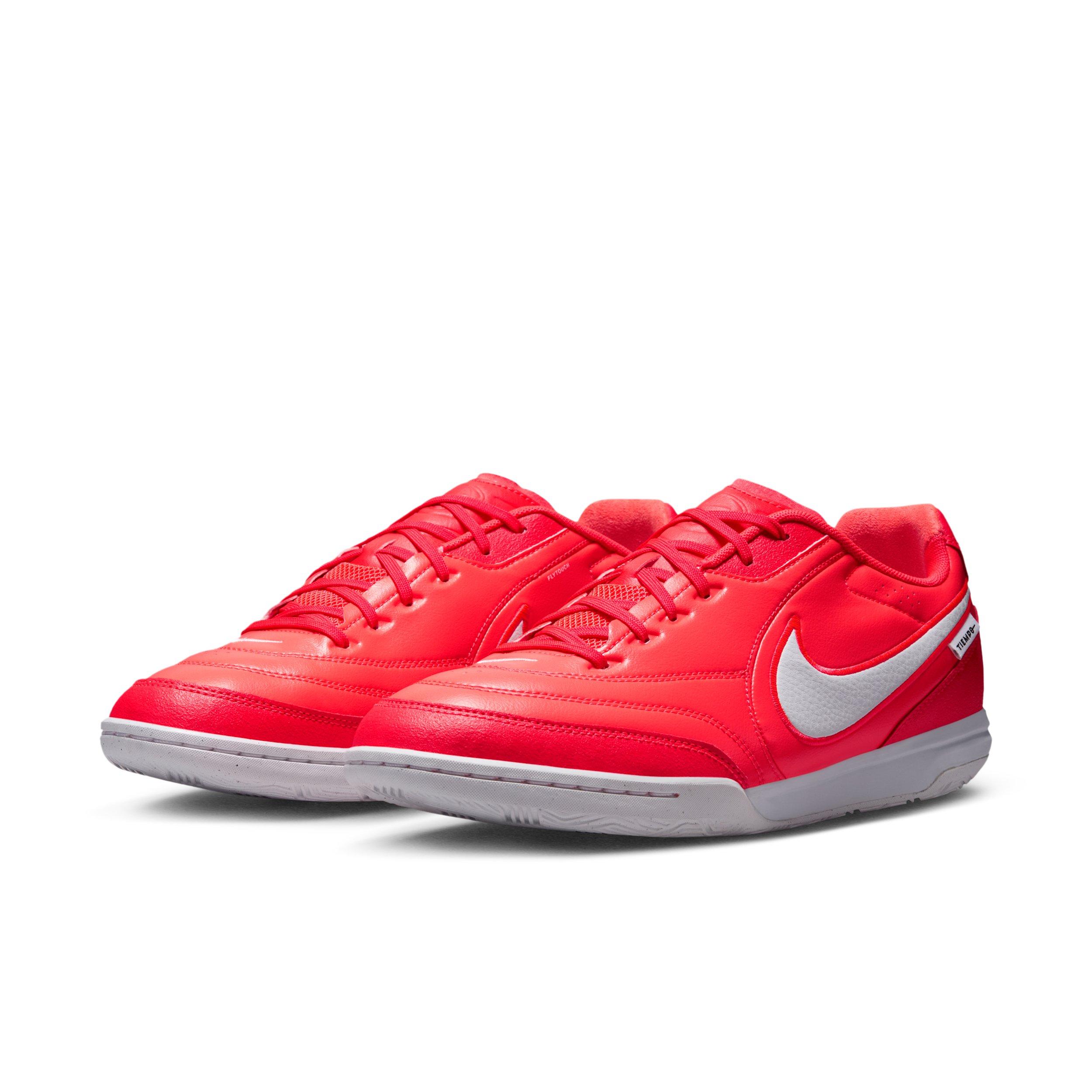 Nike Tiempo Streetgato IC "Bright Crimson/White/White" Men's Soccer Shoe - CRIMSON/WHITE/WHITE