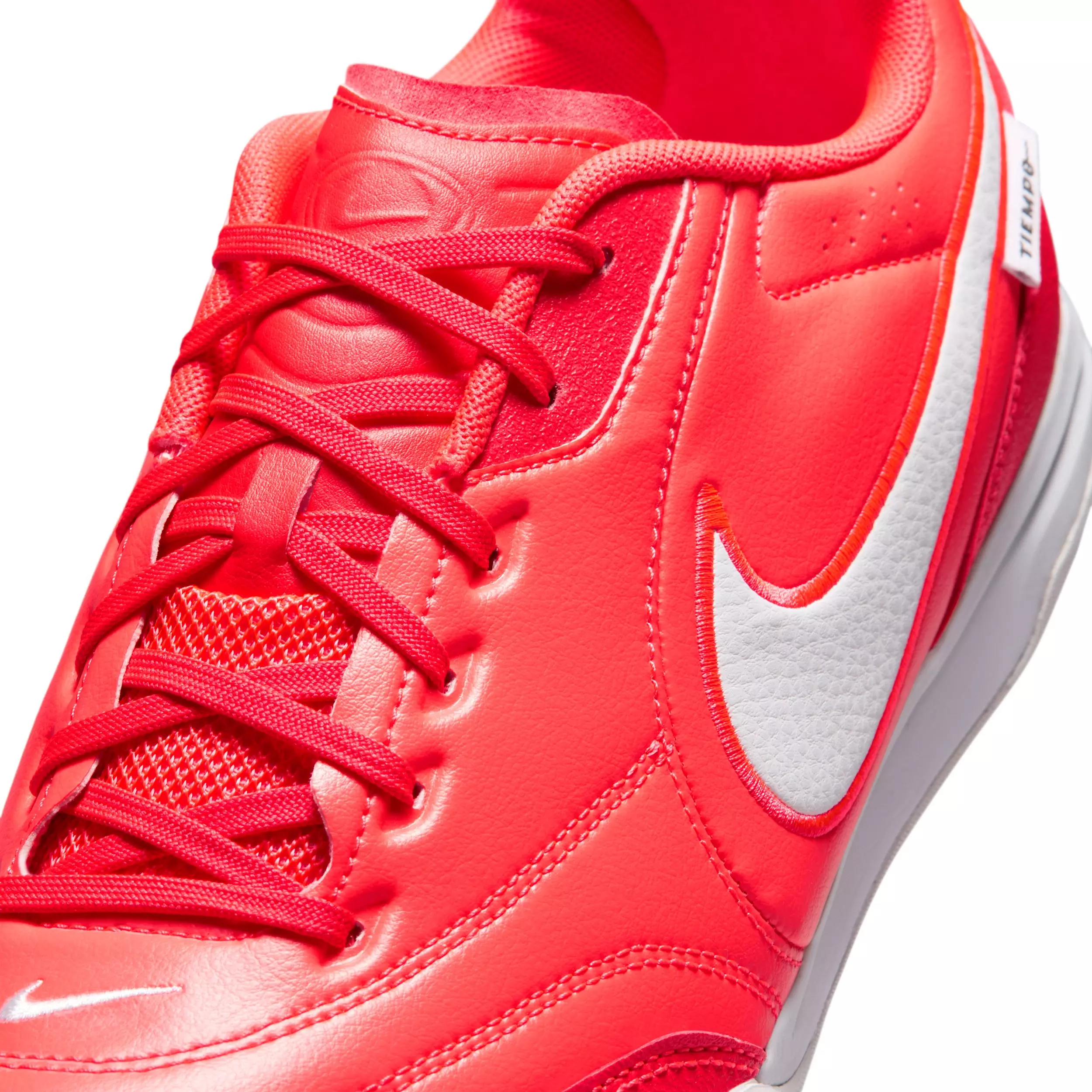 Nike Tiempo Streetgato IC "Bright Crimson/White/White" Men's Soccer Shoe - CRIMSON/WHITE/WHITE