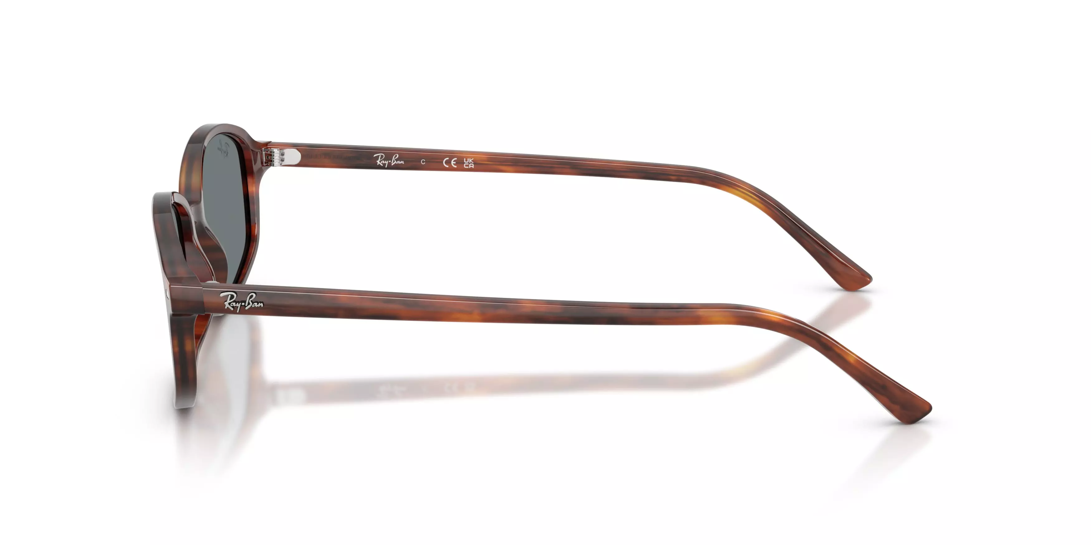 Ray-Ban RB2232 Blue Sunglasses – Striped Havana - BROWN