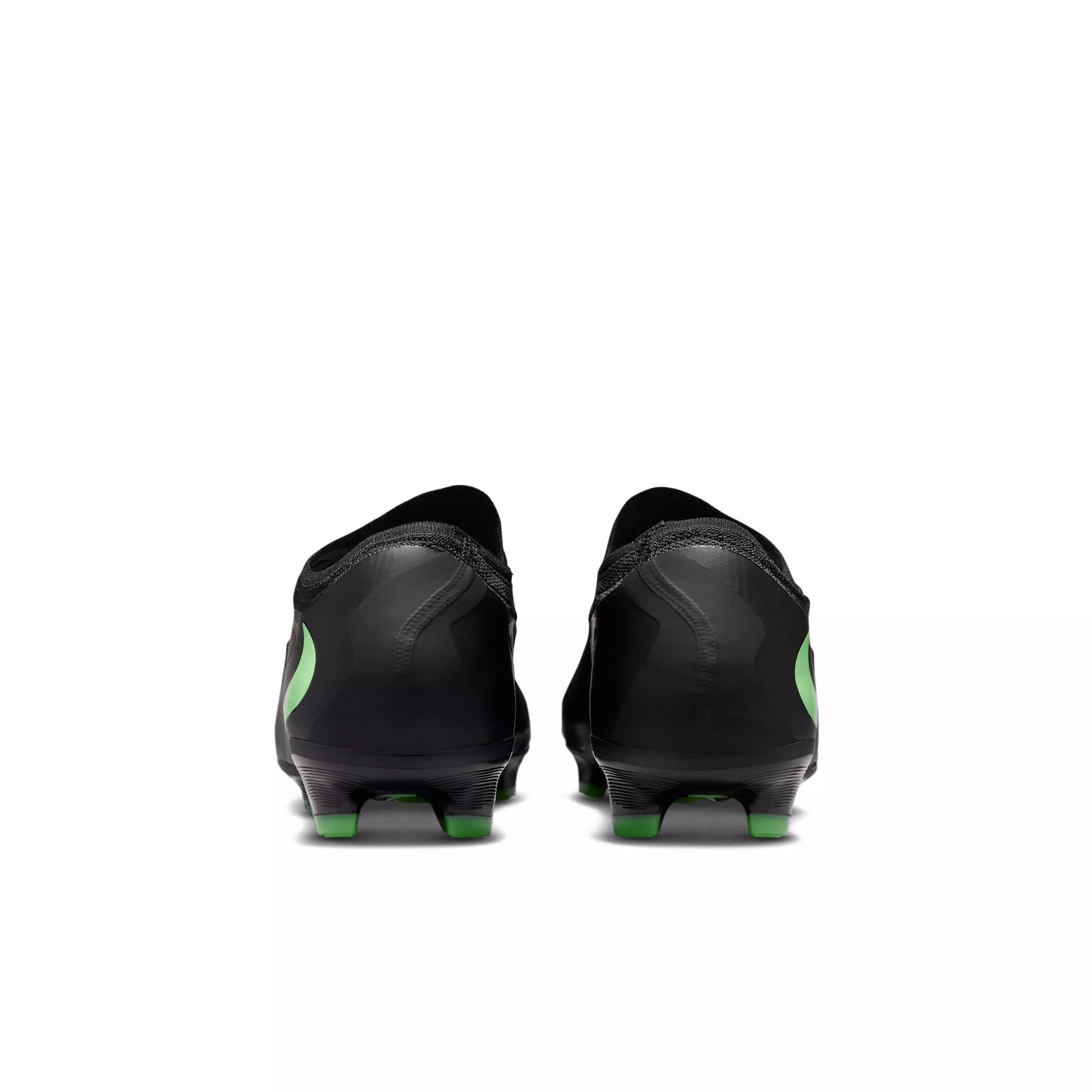 Nike Phantom 6 Low Pro FG "Black/Black/Illusion Green" Men's Soccer Cleat - BLACK/BLACK/GREEN
