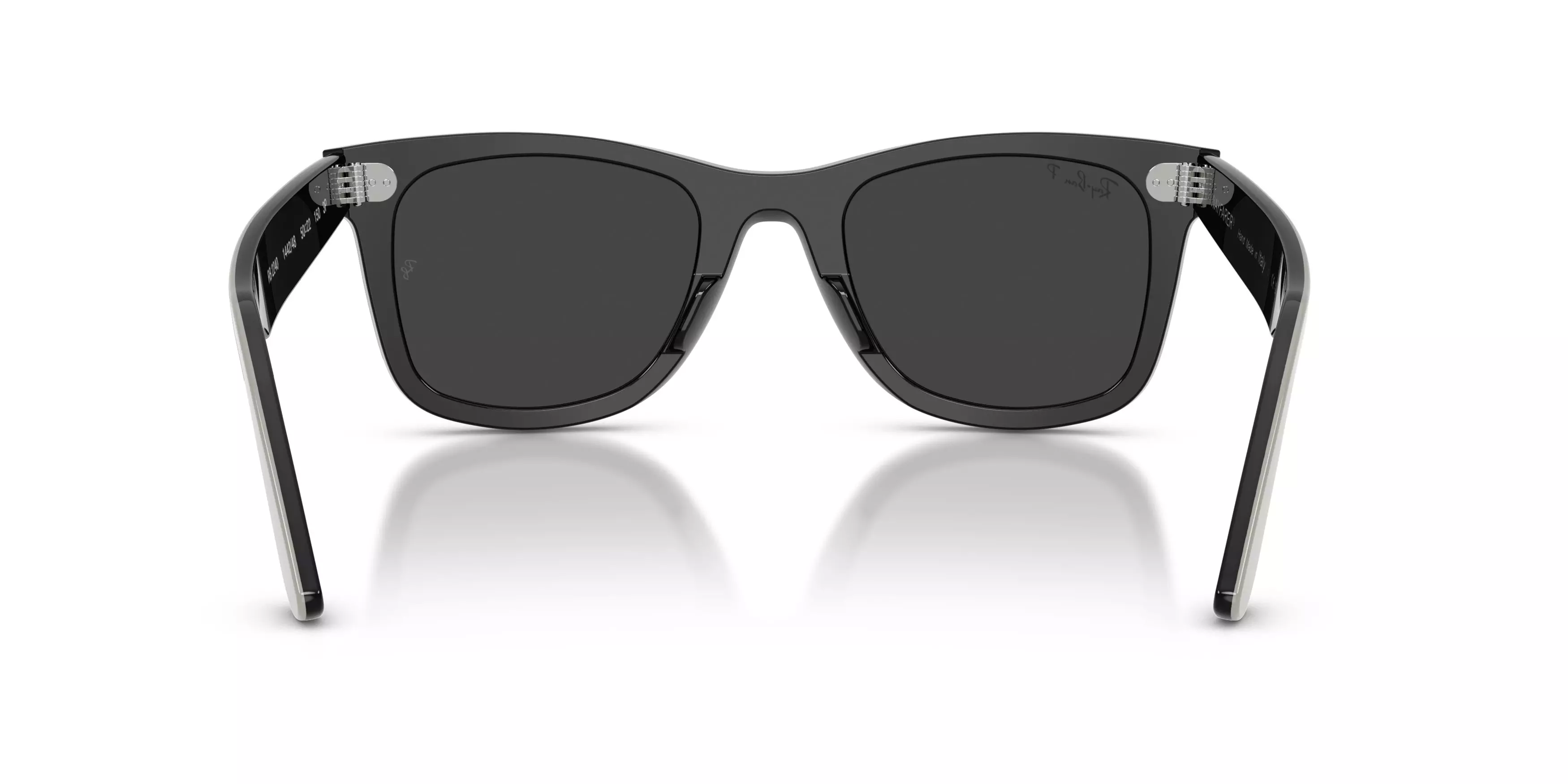 Ray-Ban Wayfarer Black Polarized Sunglasses – Grey on Black - GREY/BLACK