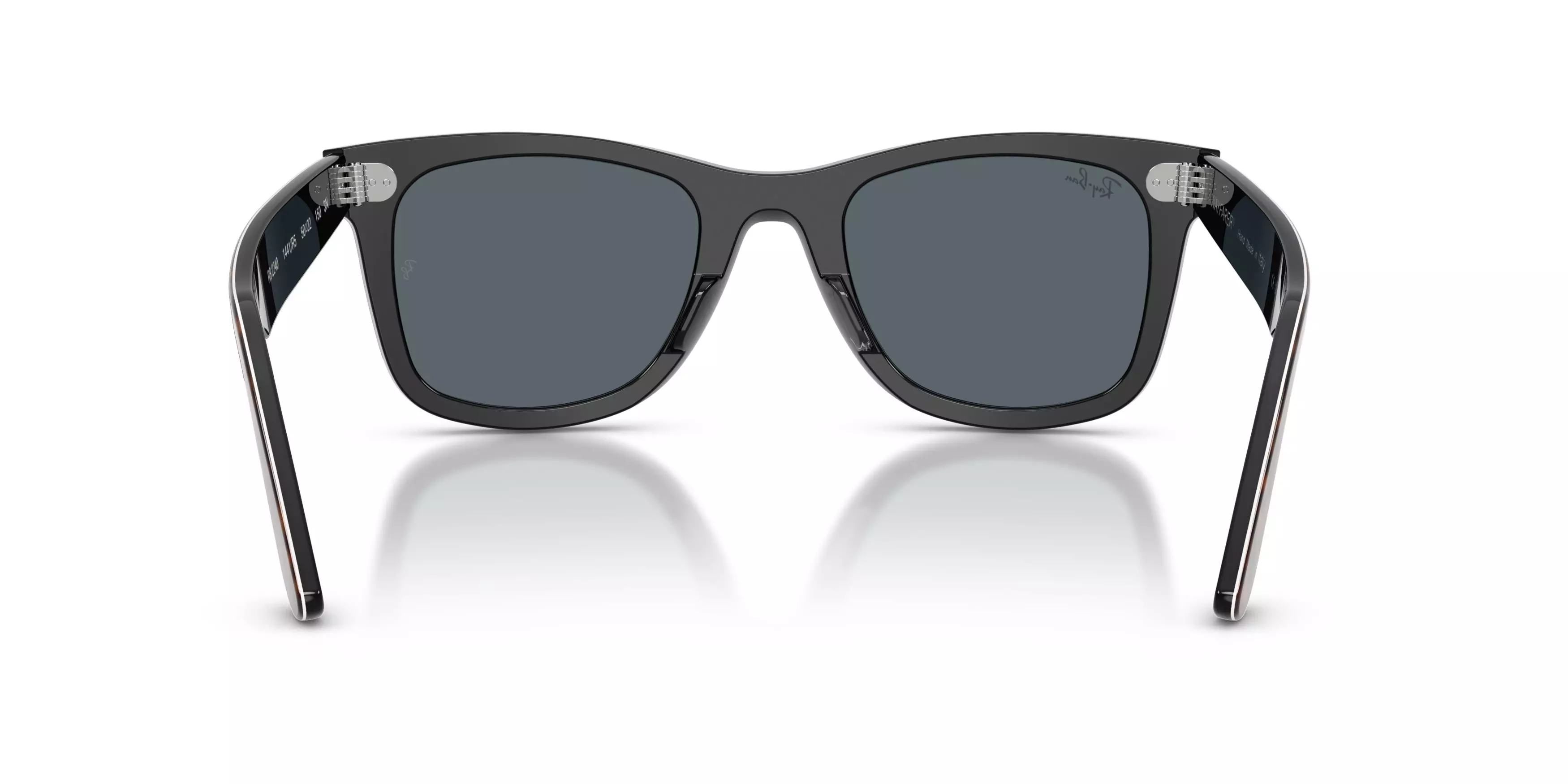 Ray-Ban Wayfarer Blue Sunglasses – Havana on Black - BLACK/BLUE