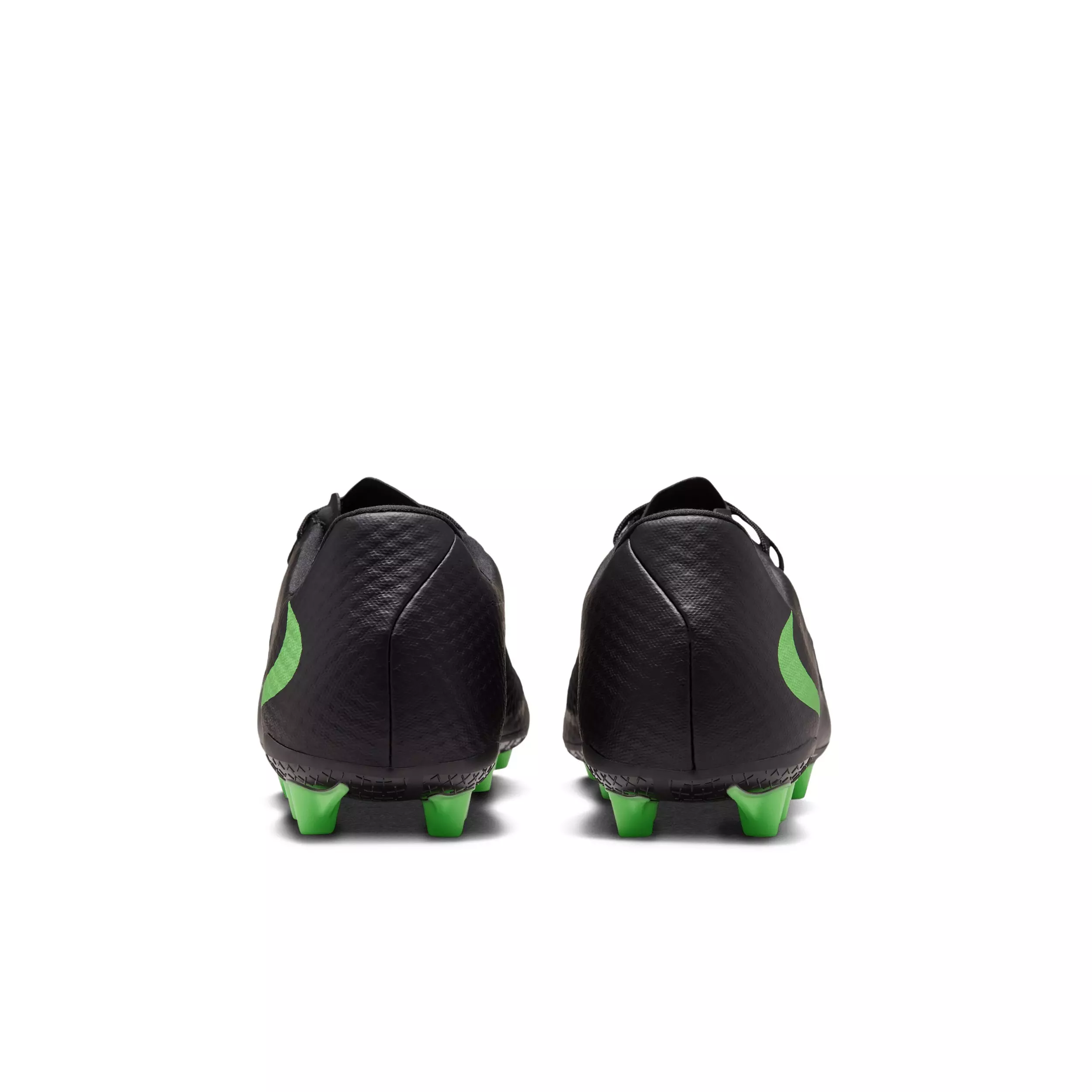 Nike Phantom 6 Low Academy AG "Black/Black/Illusion Green" Men's Soccer Cleat - BLACK/BLACK/GREEN