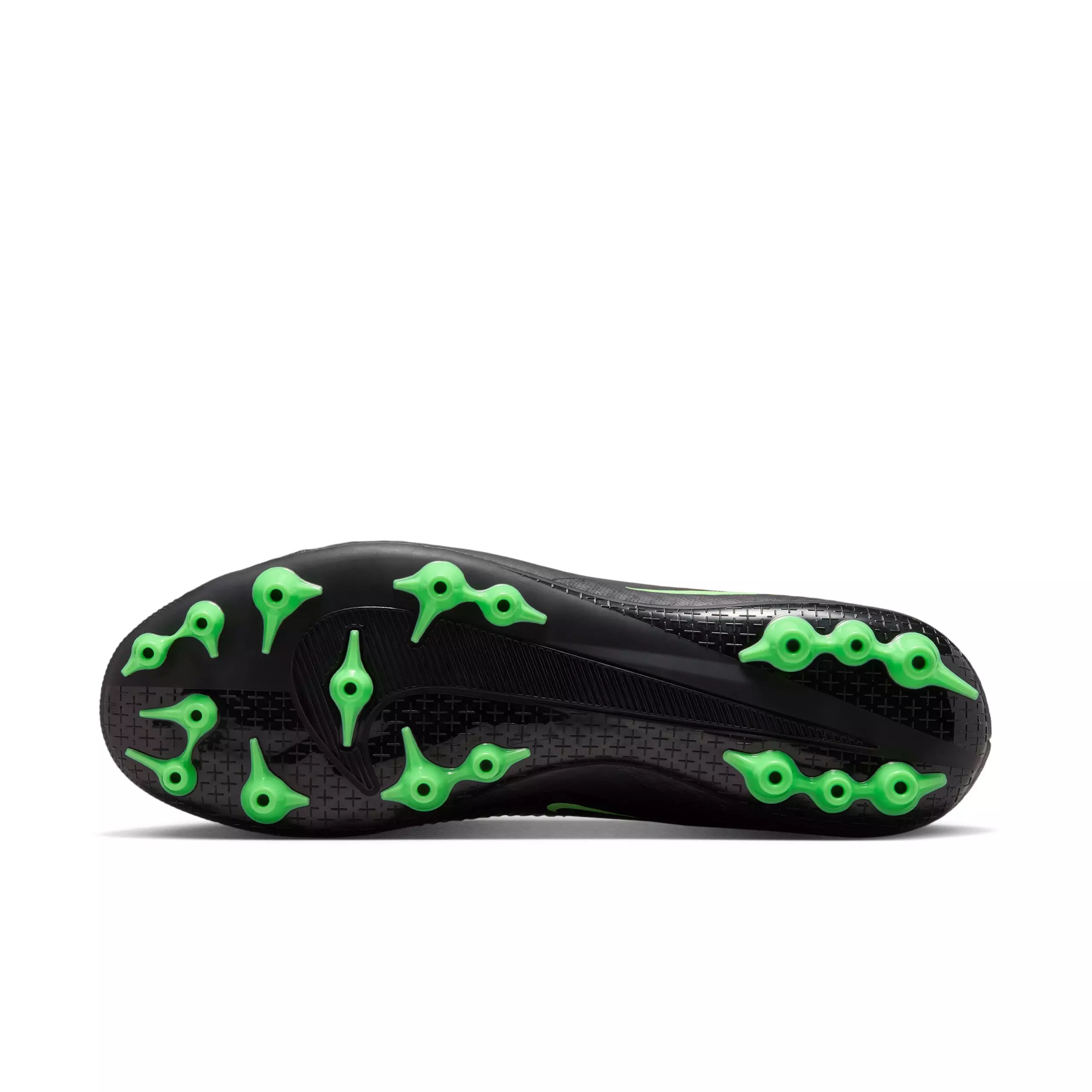 Nike Phantom 6 Low Academy AG "Black/Black/Illusion Green" Men's Soccer Cleat - BLACK/BLACK/GREEN