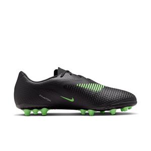 Nike Phantom 6 Low Academy AG "Black/Black/Illusion Green" Men's Soccer Cleat - BLACK/BLACK/GREEN