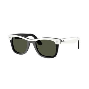 Ray-Ban Wayfarer Green Sunglasses – White on Black