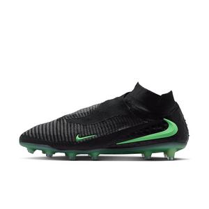 Nike Phantom 6 High Elite AG "Black/Black/Illusion Green" Men's Soccer Cleat - BLACK/BLACK/GREEN