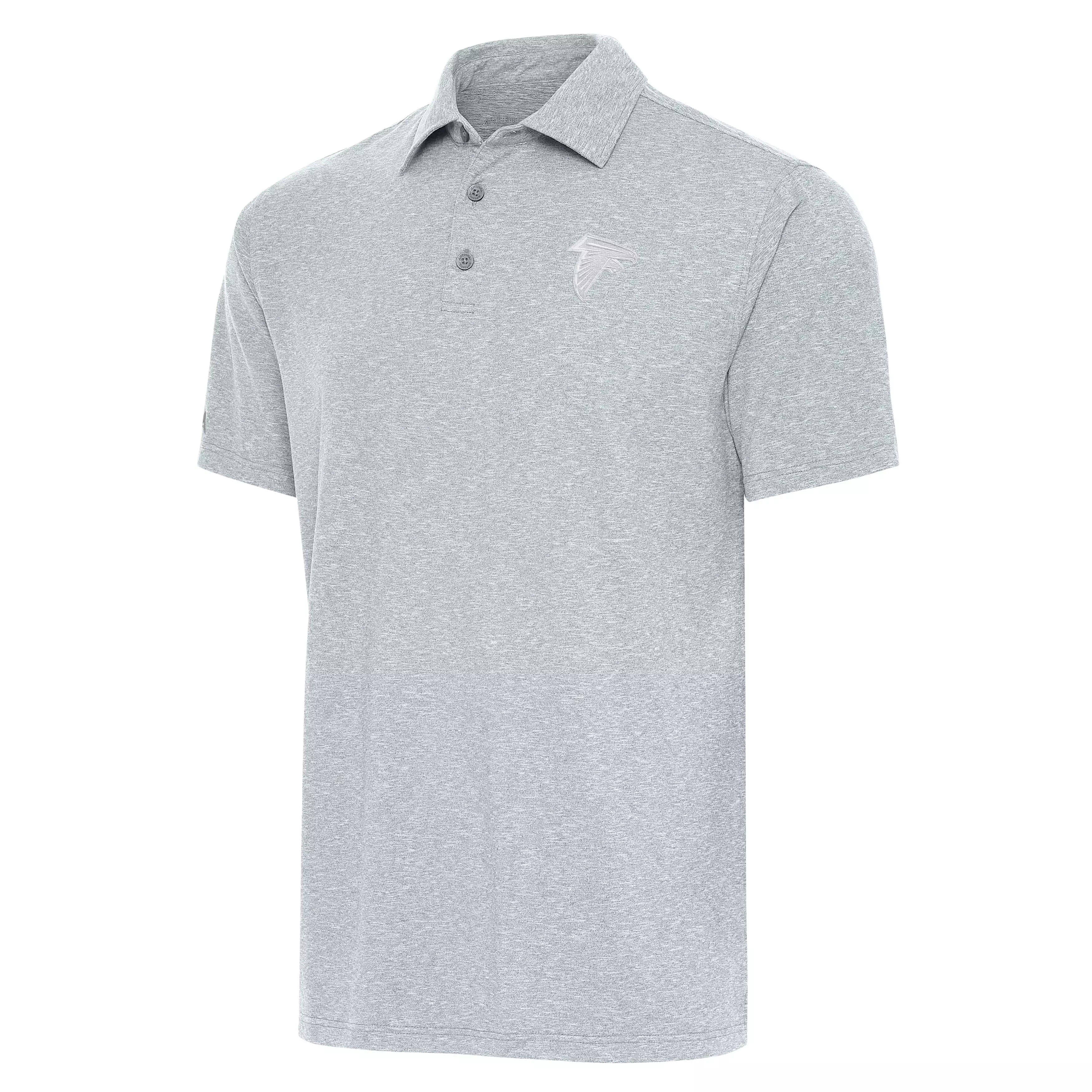 Antigua Men's Atlanta Falcons Par 3 Polo-Light Grey - LT GREY