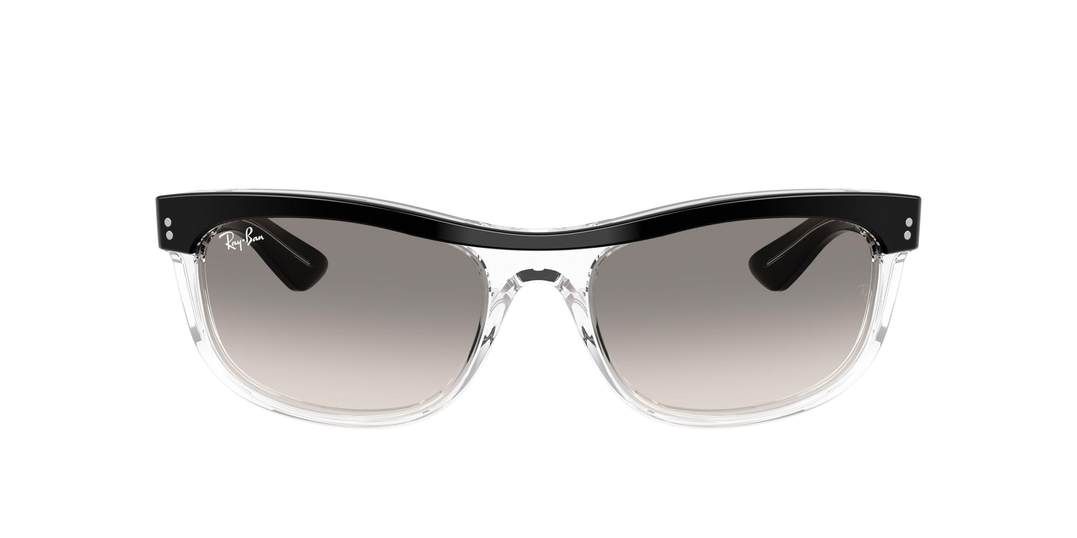 Ray-Ban Balorama Transparent Shaded Grey Sunglasses &ndash; Black on Transparent - BLACK/GREY Thumbnail View 2