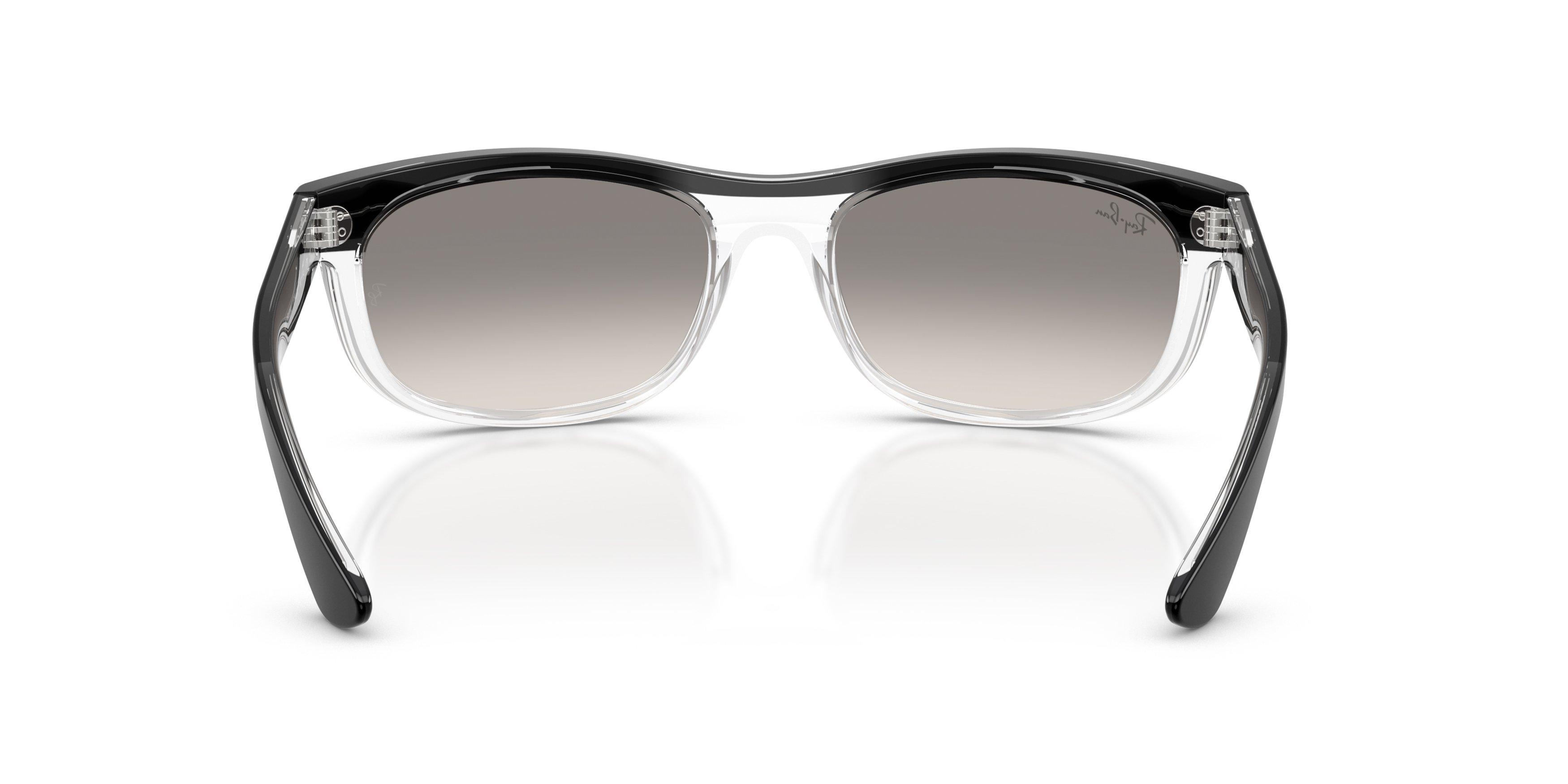 Ray-Ban Balorama Transparent Shaded Grey Sunglasses &ndash; Black on Transparent - BLACK/GREY Thumbnail View 3