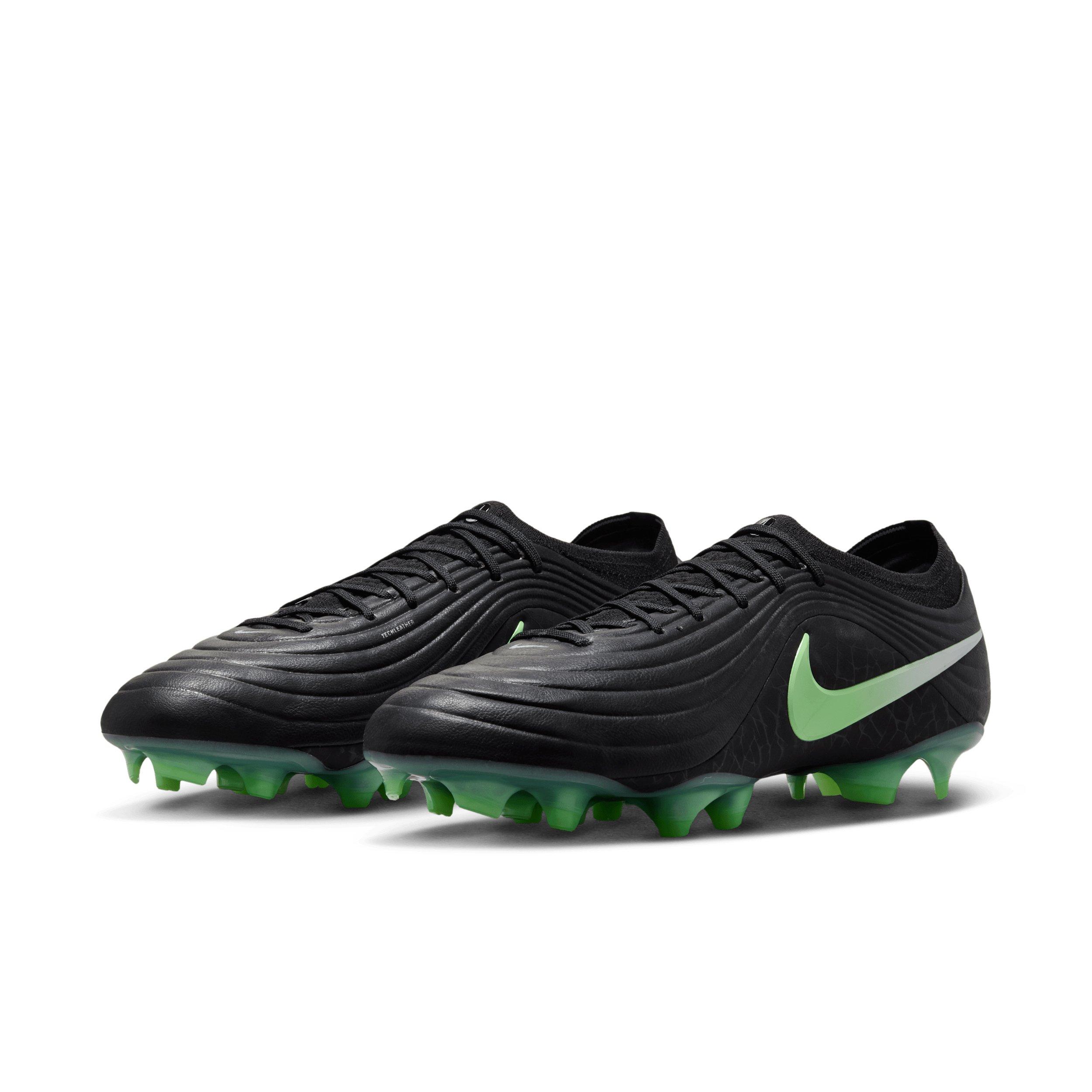 Nike Tiempo Maestro Elite FG "Black/Black/Illusion Green" Men's Soccer Cleat - BLACK/BLACK/GREEN Thumbnail View 3