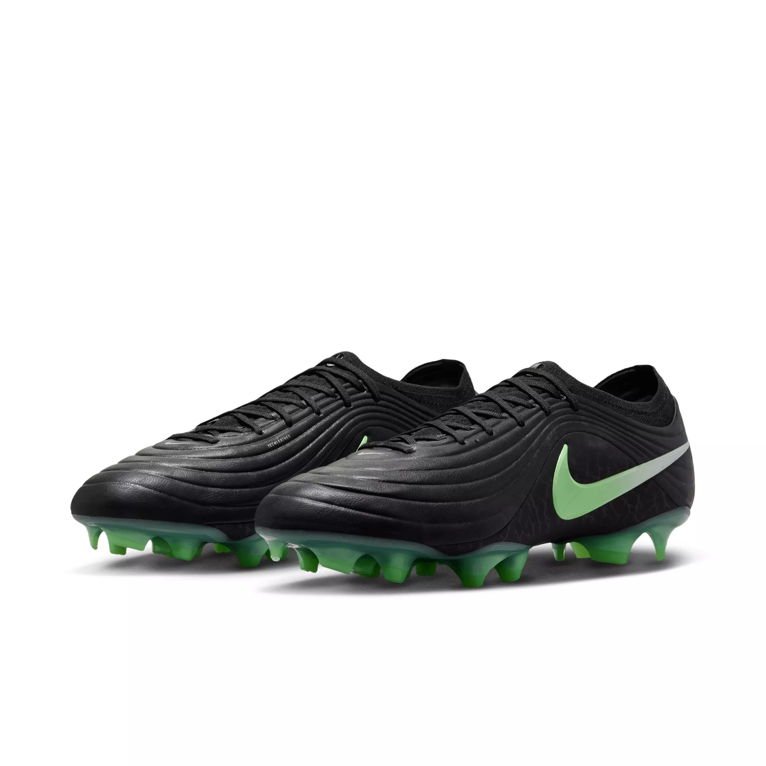 Nike Tiempo Maestro Elite FG "Black/Black/Illusion Green" Men's Soccer Cleat - BLACK/BLACK/GREEN