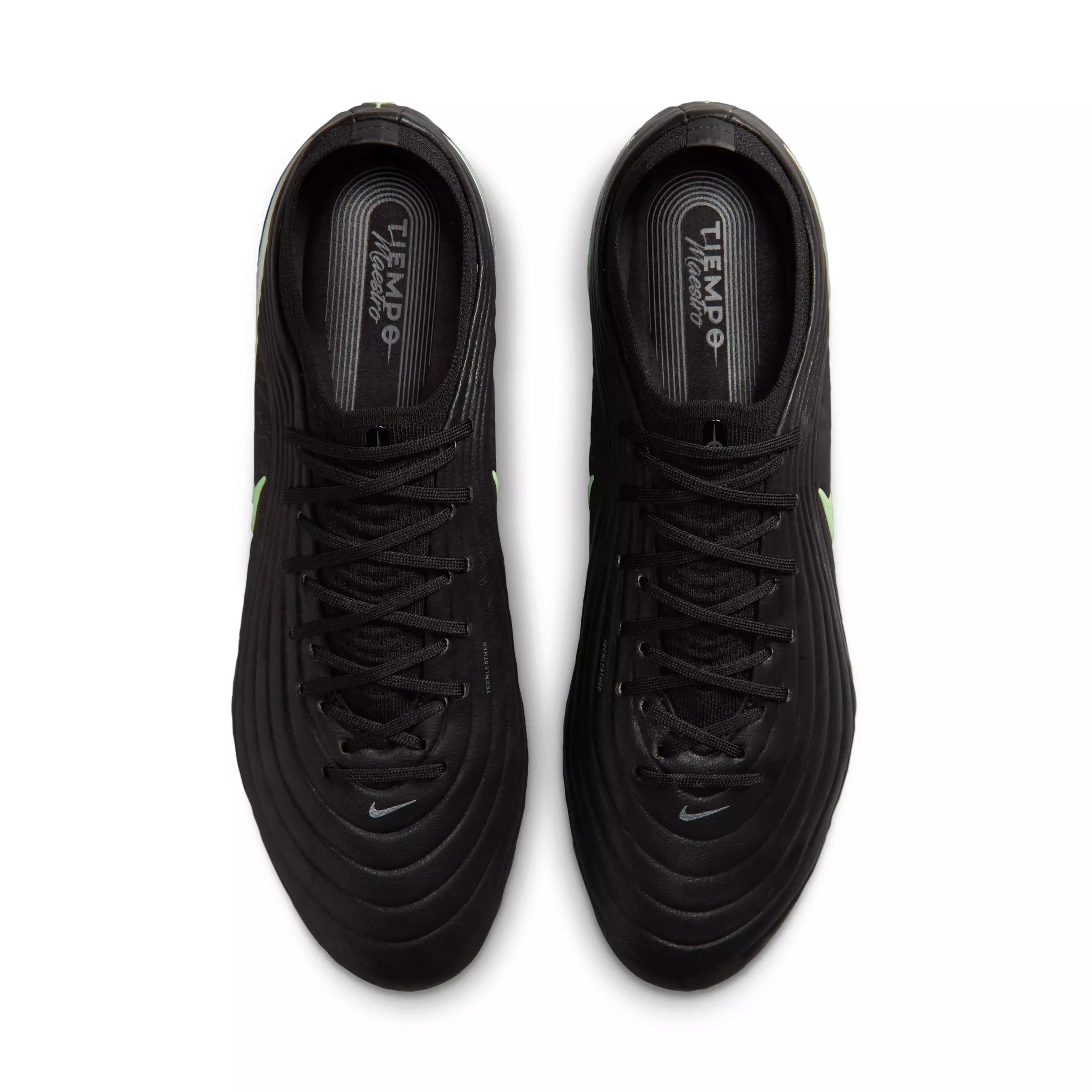 Nike Tiempo Maestro Elite FG "Black/Black/Illusion Green" Men's Soccer Cleat - BLACK/BLACK/GREEN