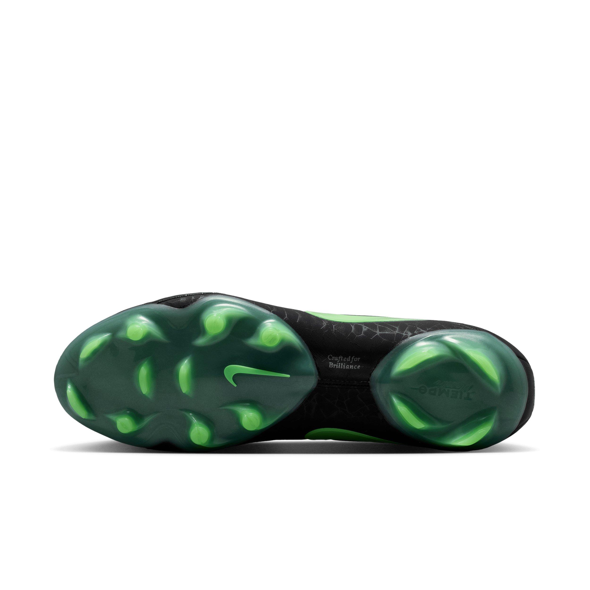 Nike Tiempo Maestro Elite FG "Black/Black/Illusion Green" Men's Soccer Cleat - BLACK/BLACK/GREEN Thumbnail View 6
