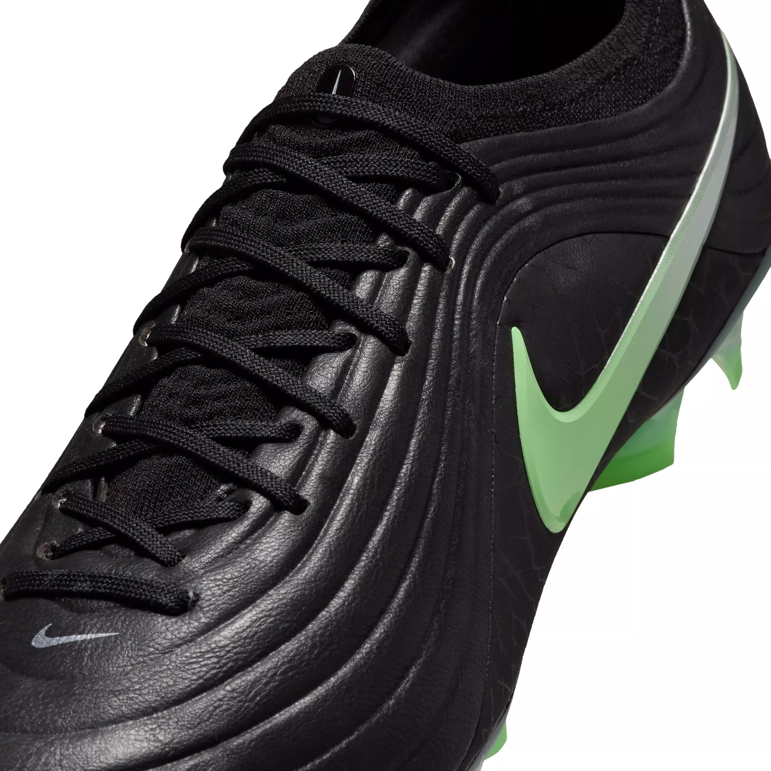 Nike Tiempo Maestro Elite FG "Black/Black/Illusion Green" Men's Soccer Cleat - BLACK/BLACK/GREEN