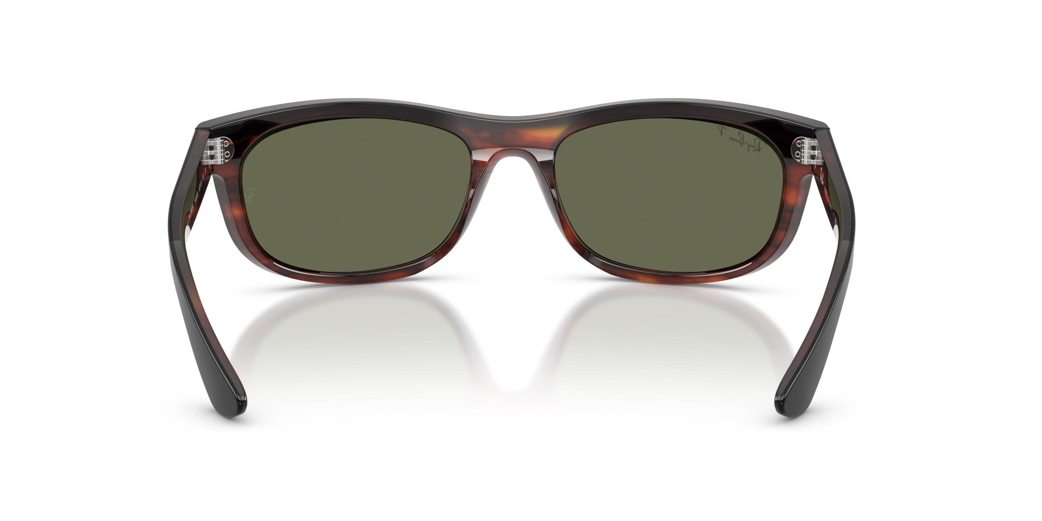 Ray-Ban Balorama Green Polarized Sunglasses &ndash; Black on Havana - BLACK/GREEN Thumbnail View 3
