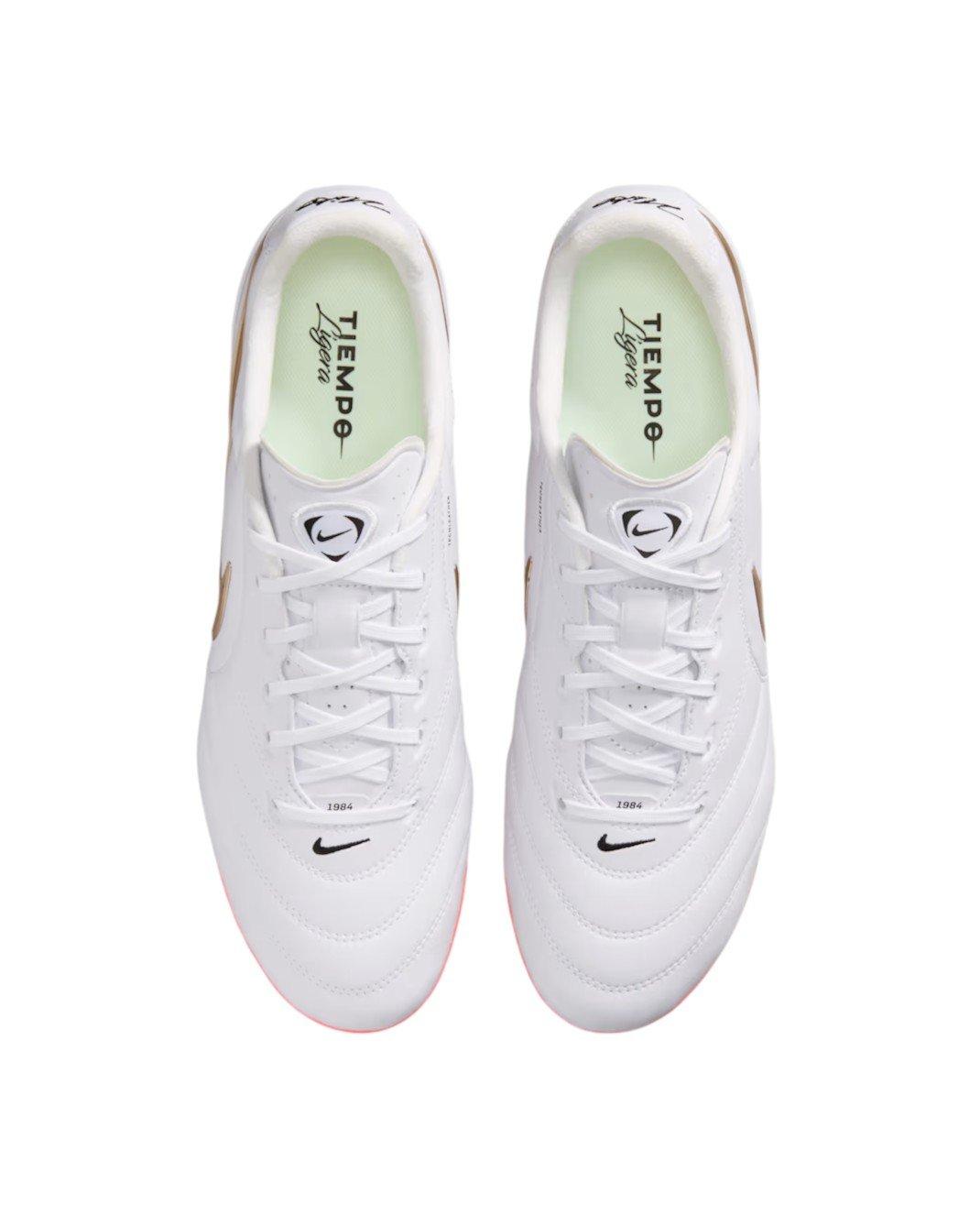 Nike Tiempo Ligera Pro FG "White/Bright Crimson/Blur" Men's Soccer Cleat - WHITE/CRIMSON/BLUR