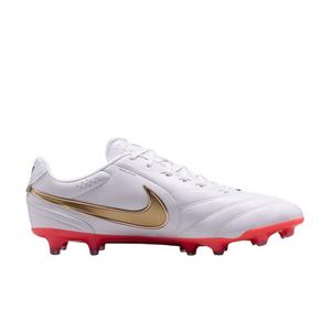 Nike Tiempo Ligera Pro FG "White/Bright Crimson/Blur" Men's Soccer Cleat - WHITE/CRIMSON/BLUR