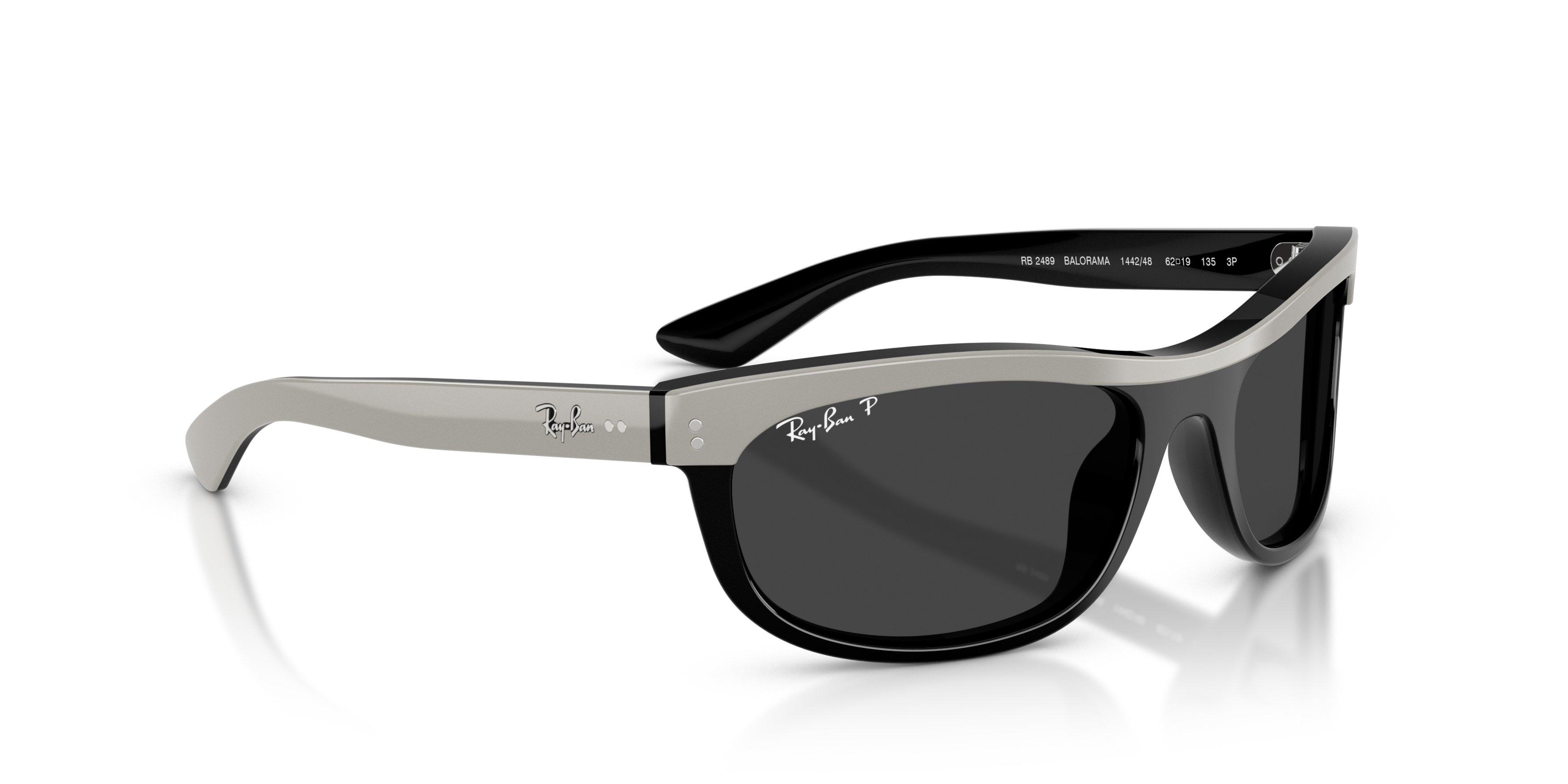 Ray-Ban Balorama Black Polarized Sunglasses &ndash; Grey On Black - GREY/BLACK Thumbnail View 4