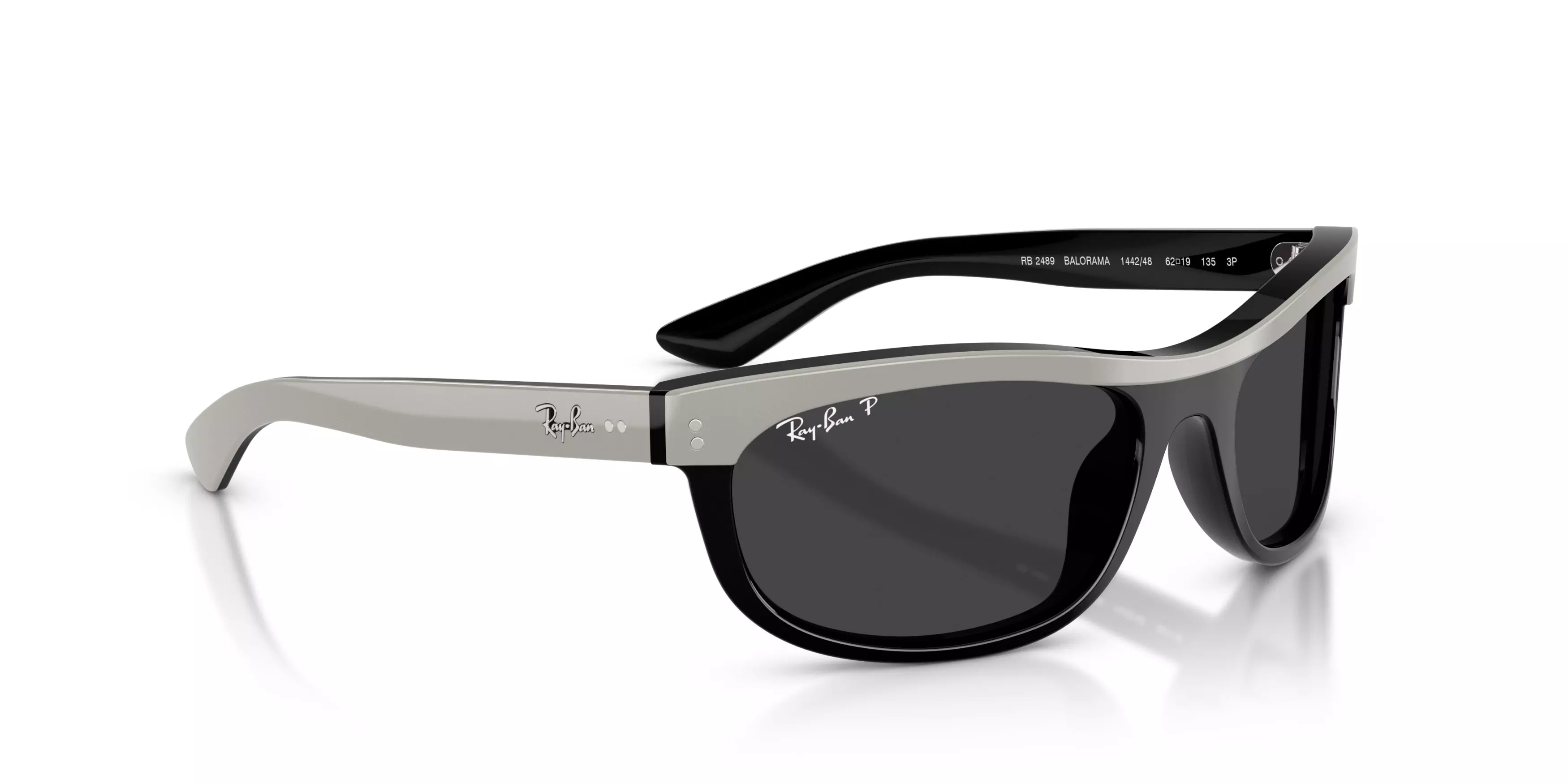 Ray-Ban Balorama Black Polarized Sunglasses &ndash; Grey On Black - GREY/BLACK