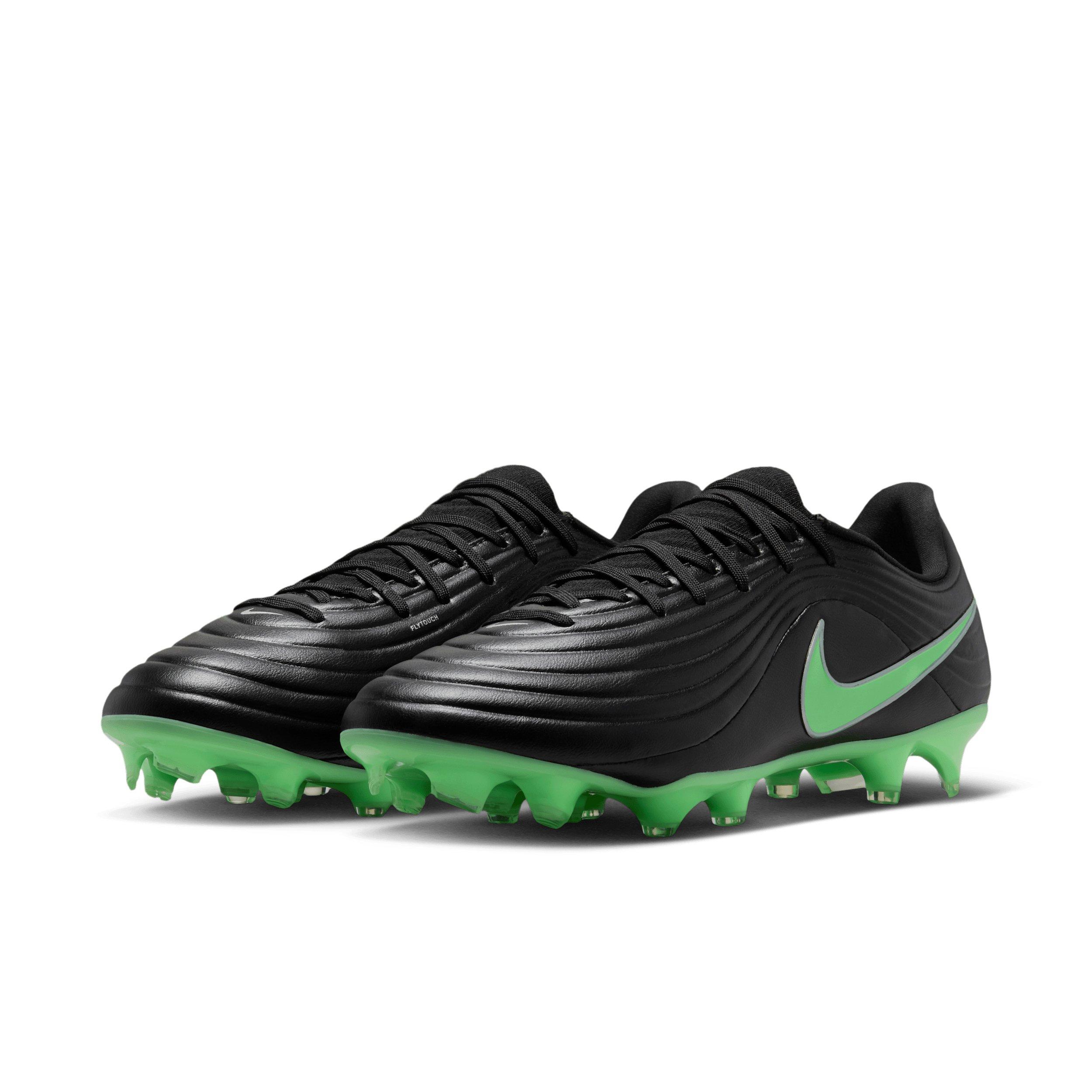 Nike Tiempo Maestro Academy MG "Black/Black/Illusion Green" Men's Soccer Cleat - BLACK/BLACK/GREEN Thumbnail View 3