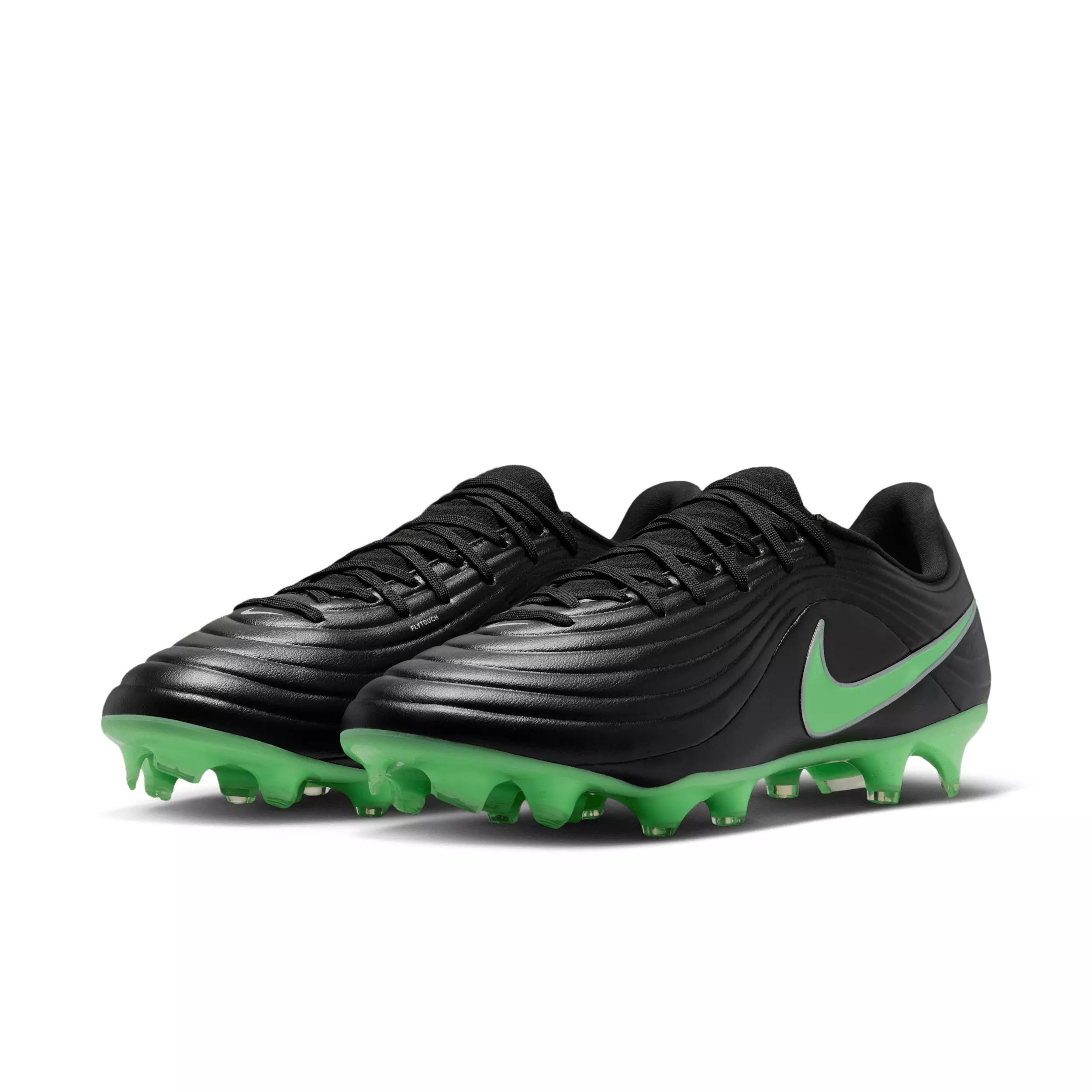 Nike Tiempo Maestro Academy MG "Black/Black/Illusion Green" Men's Soccer Cleat - BLACK/BLACK/GREEN