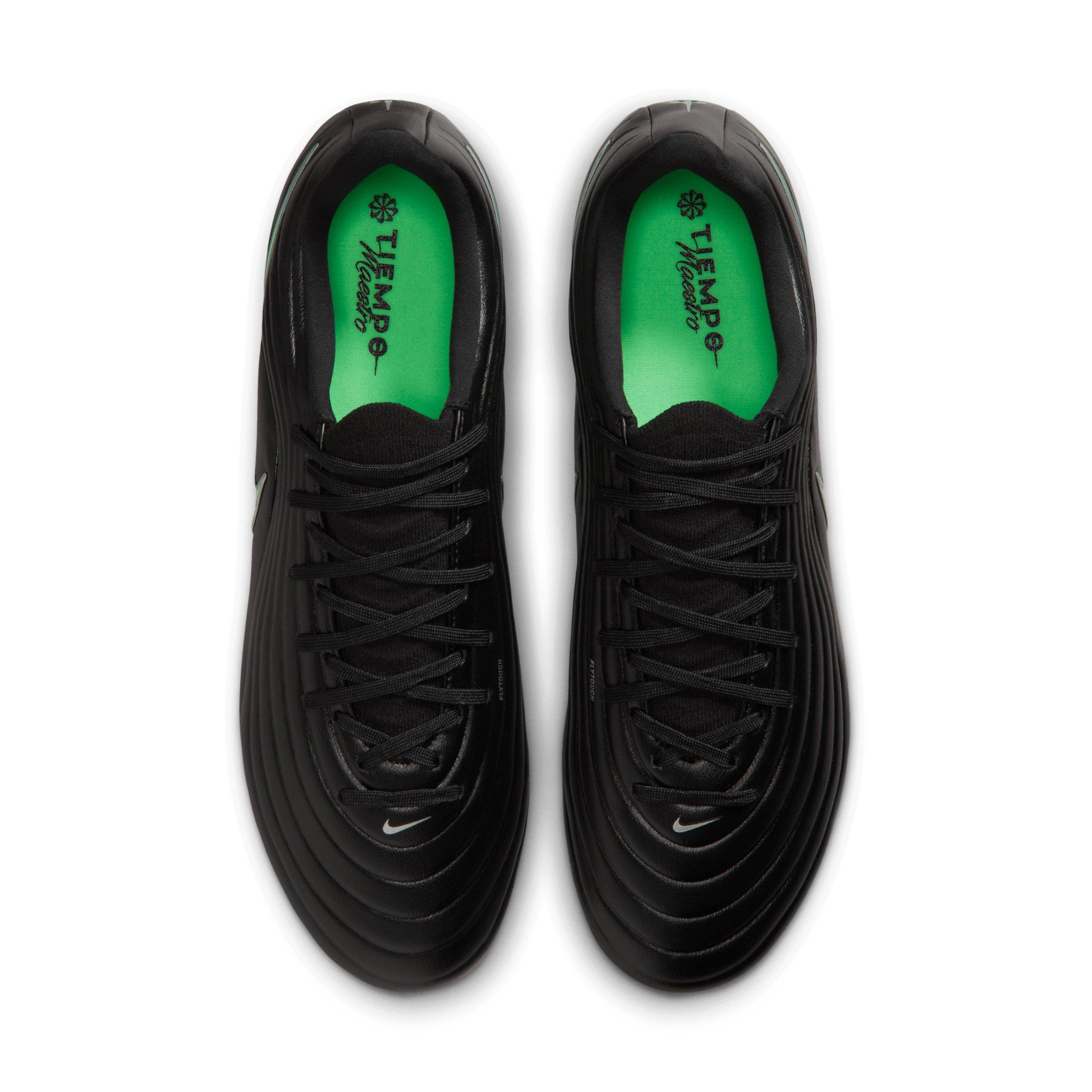 Nike Tiempo Maestro Academy MG "Black/Black/Illusion Green" Men's Soccer Cleat - BLACK/BLACK/GREEN Thumbnail View 4