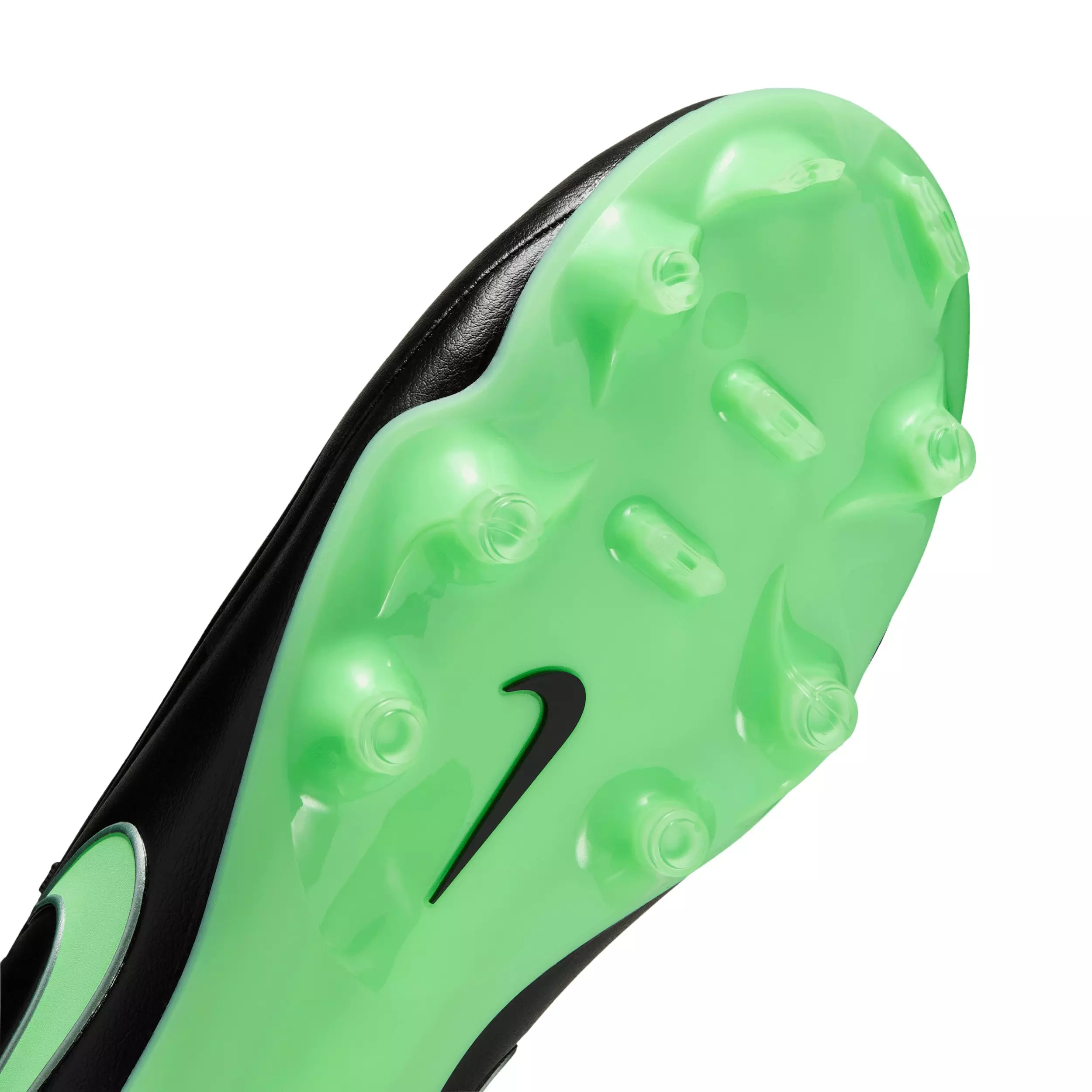 Nike Tiempo Maestro Academy MG "Black/Black/Illusion Green" Men's Soccer Cleat - BLACK/BLACK/GREEN