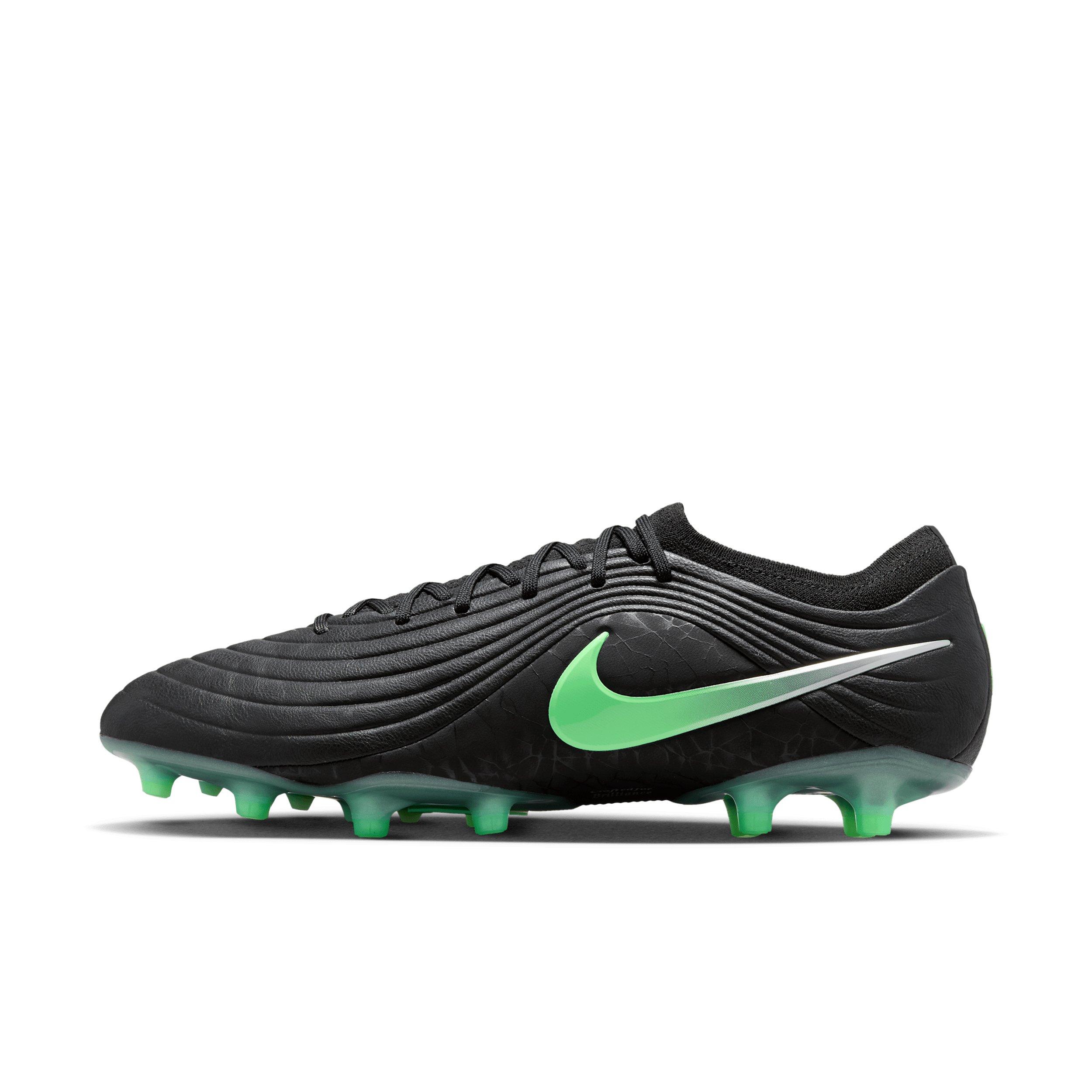 Nike Tiempo Maestro Elite AG "Black/Black/Illusion Green" Men's Soccer Cleat - BLACK/BLACK/GREEN Thumbnail View 2