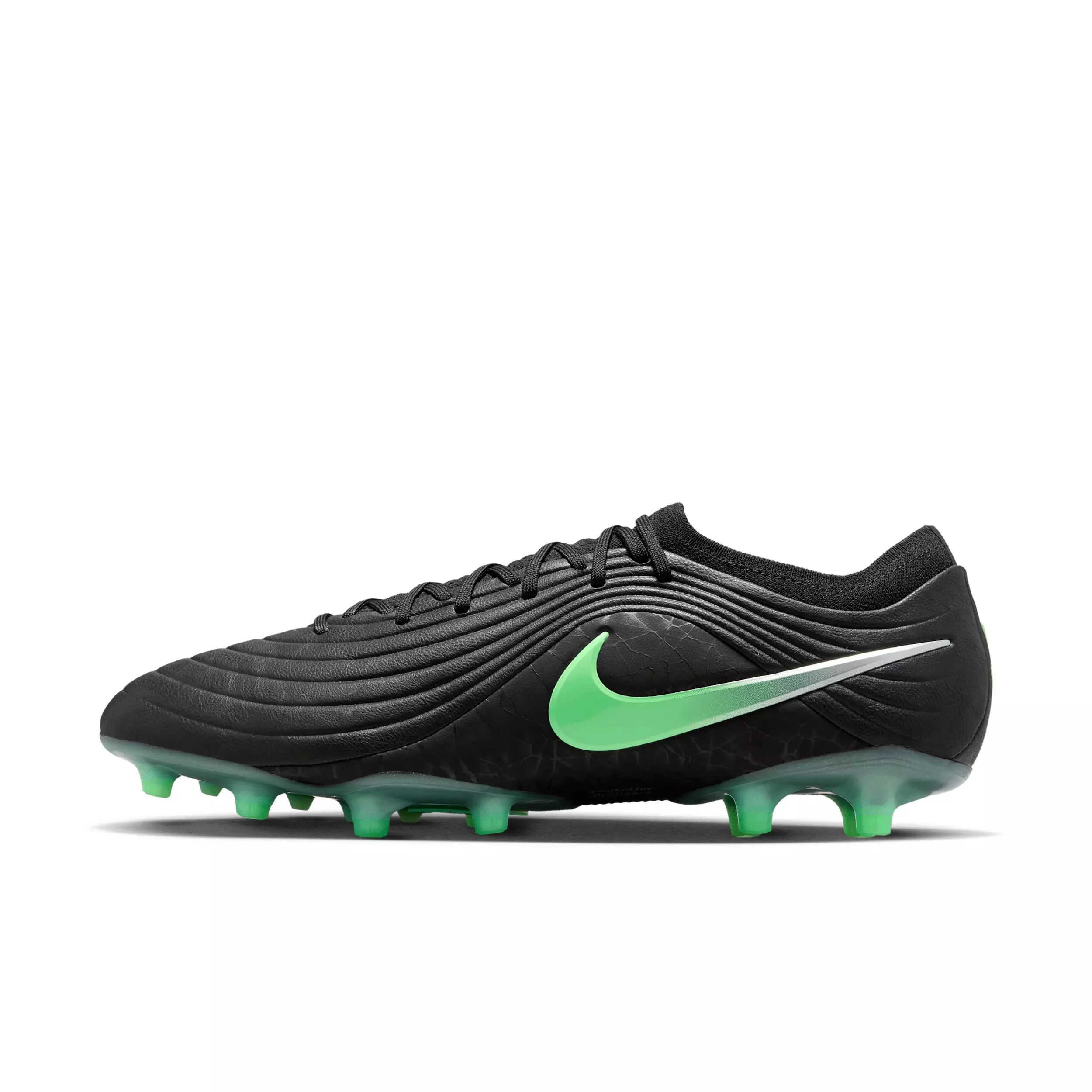 Nike Tiempo Maestro Elite AG "Black/Black/Illusion Green" Men's Soccer Cleat - BLACK/BLACK/GREEN